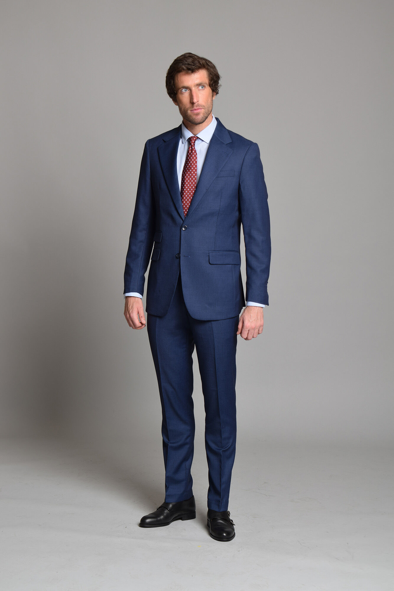 Cloking Suit Birdseye Blue British Collection Blue