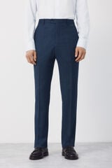 Cortefiel Coolmax birdseye trousers Blue