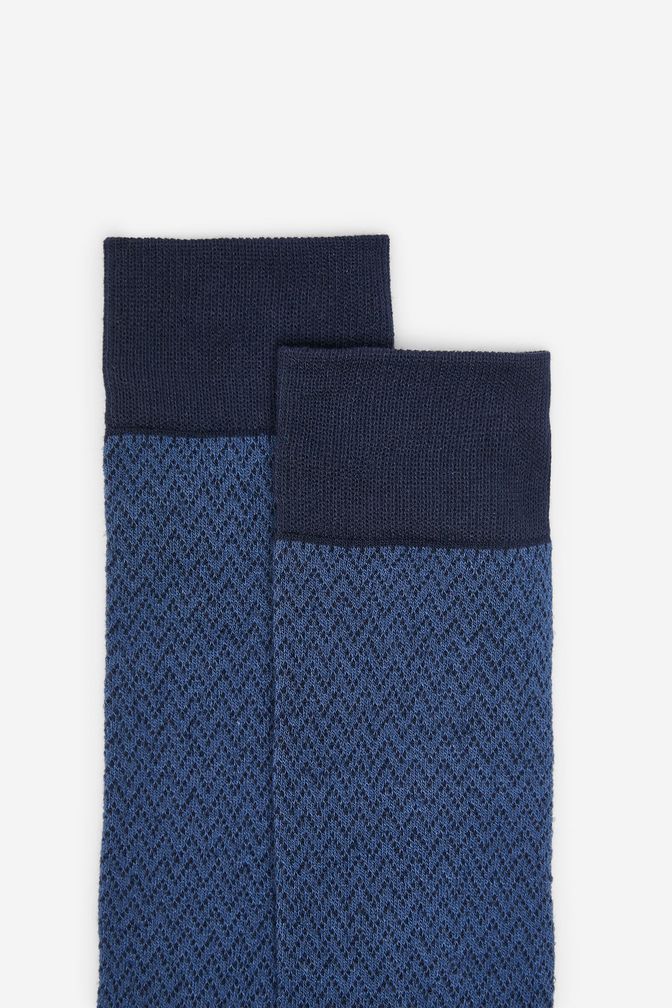 Cortefiel Herringbone socks with Coolmax Navy