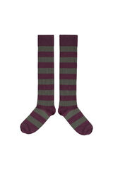 Cloking Ribbed high-cut sock Green