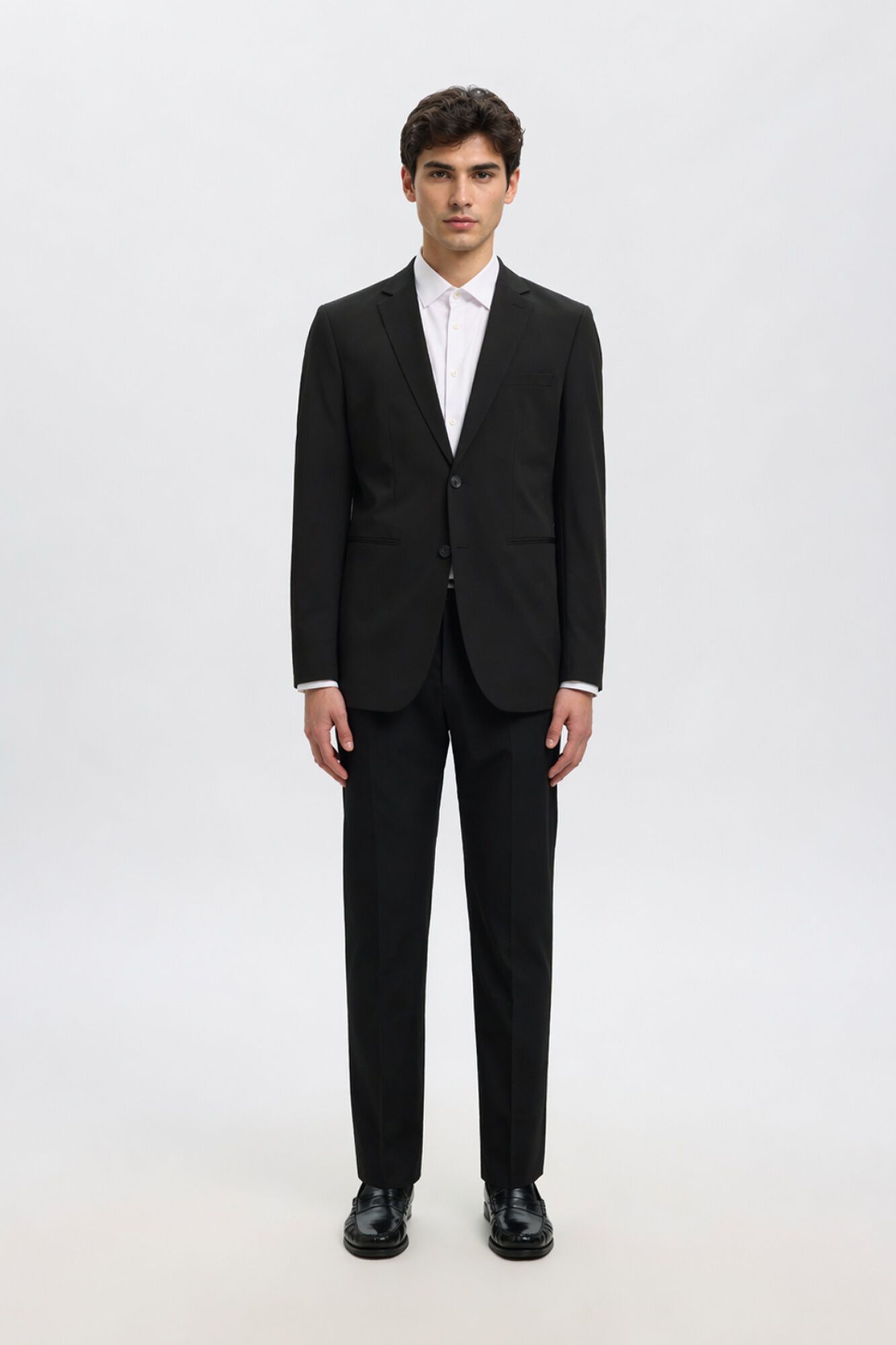 Selected Pantal&oacute;n de traje Slim Fit Negro