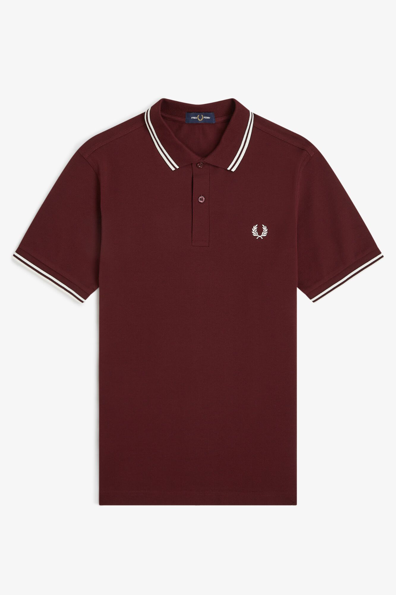 Fred Perry Polo con dos tonos Fred Perry Granate