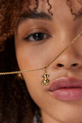 Tous Colgante oso de plata vermeil Amarillo