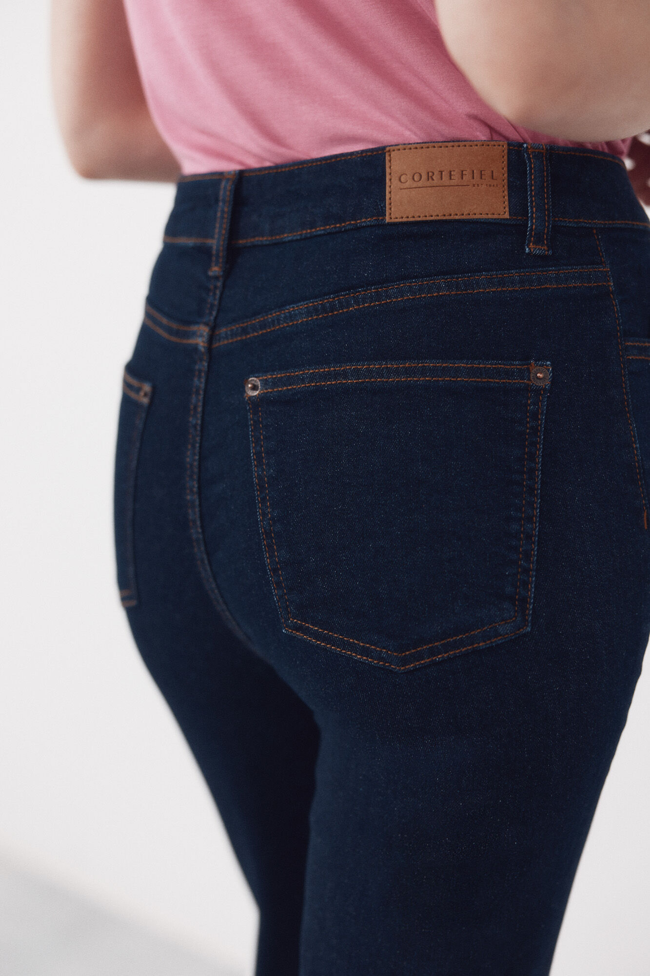 Cortefiel Jeans Bootcut Blue