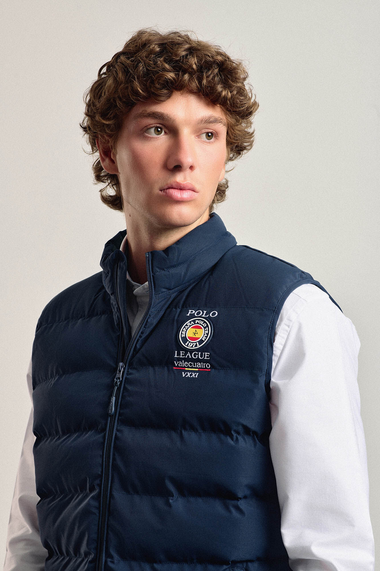 Valecuatro Chaleco acolchado azul marino modelo Escudo Espa&ntilde;a Azul marino