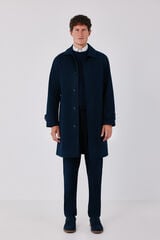 Cortefiel Cotton trench Navy