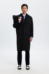 Selected Sobretudo longo de l&atilde;  Preto