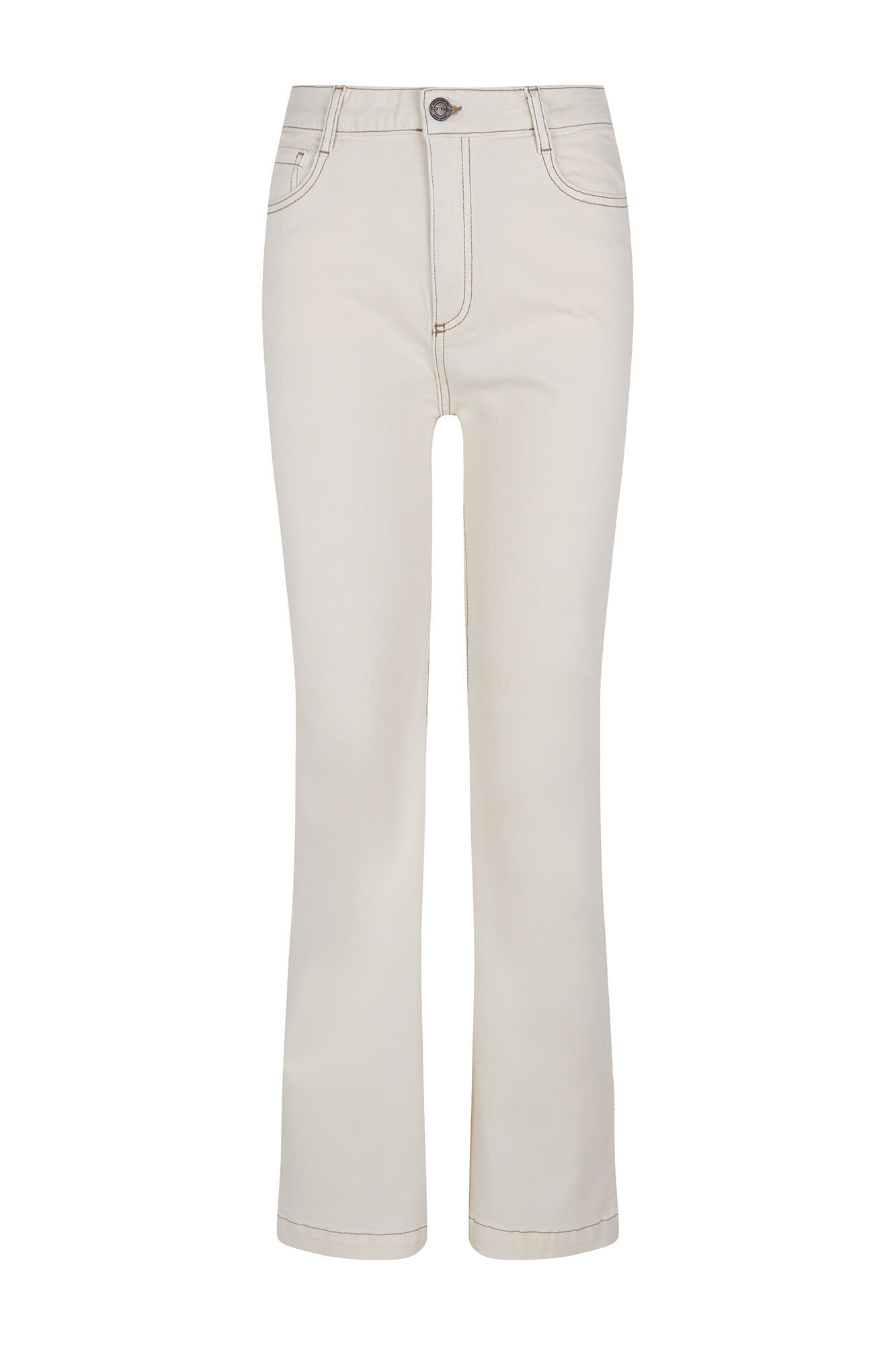 Cortefiel Jeans Bootcut Ivory