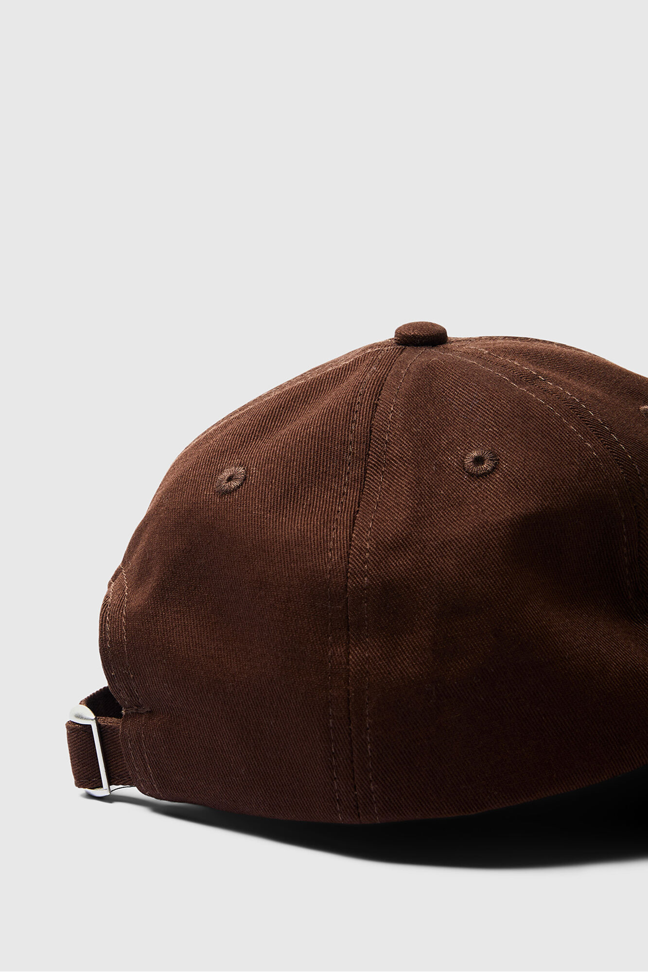 Selected Gorra con bordado 100% algod&oacute;n org&aacute;nico Marr&oacute;n