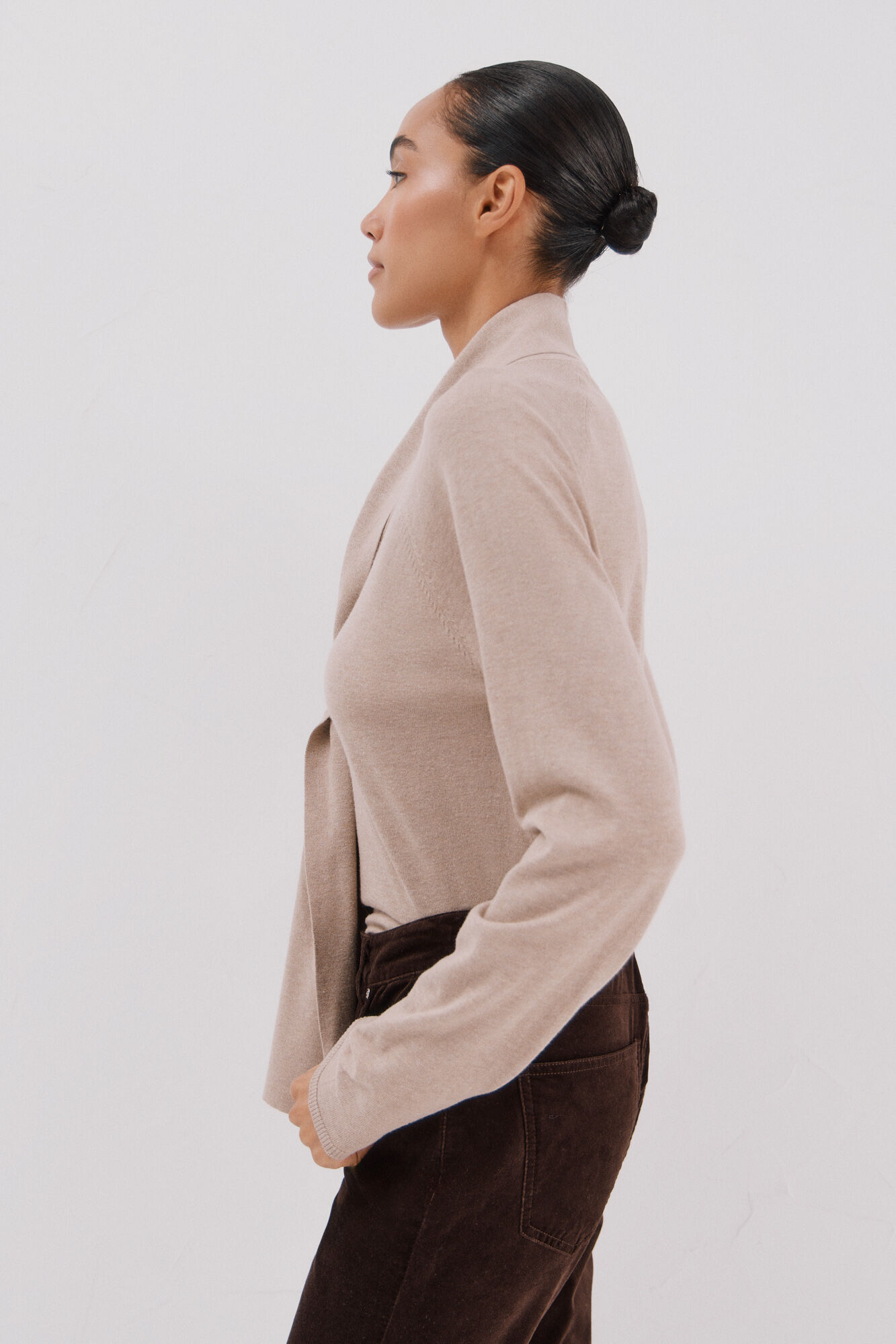 Cortefiel Jersey foulard aro Beige