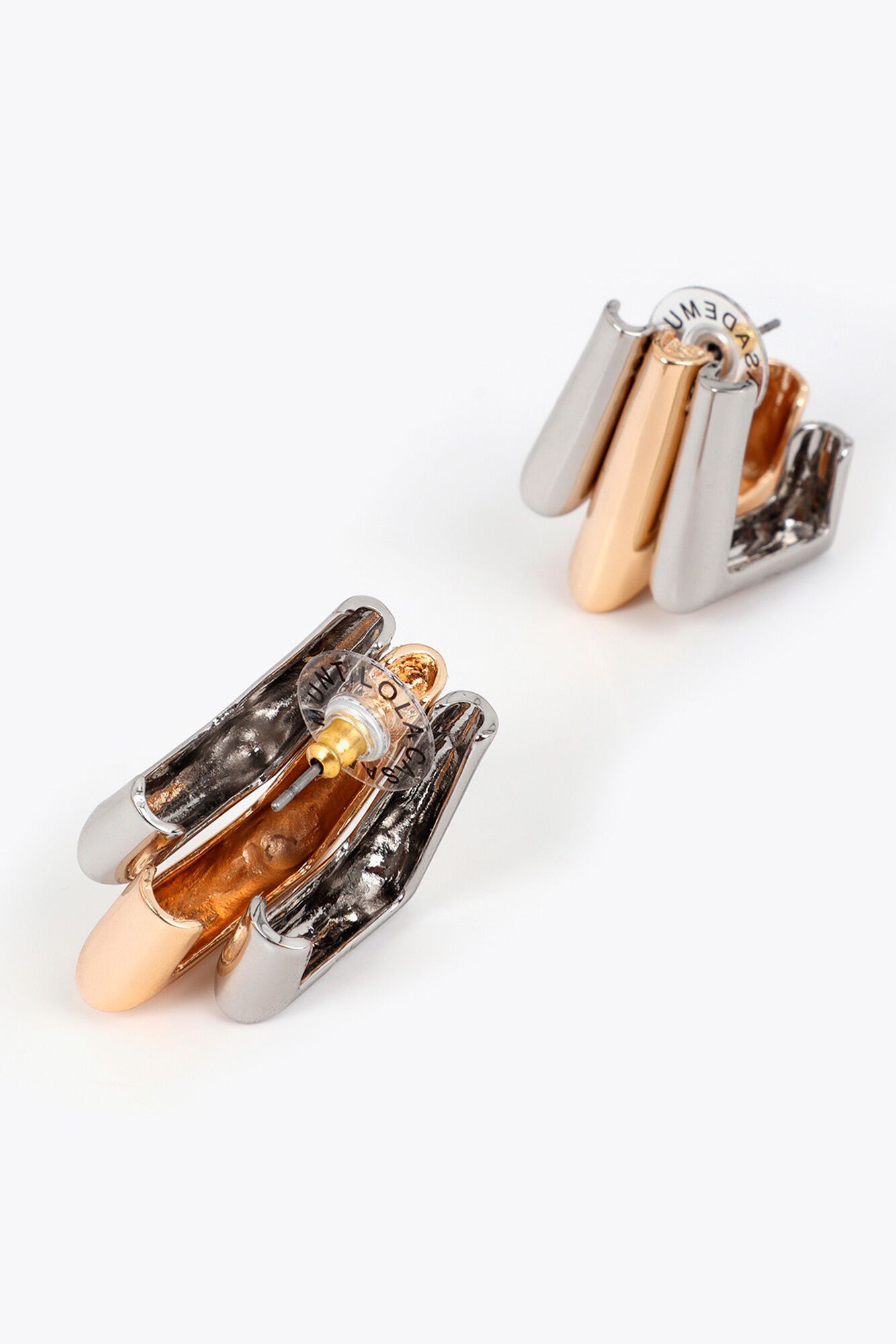 Lola Casademunt Bicolour geometric pendant Gold