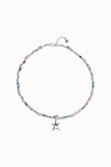 UNOde50 Collar estrella mar ba&ntilde;o plata Multicolor