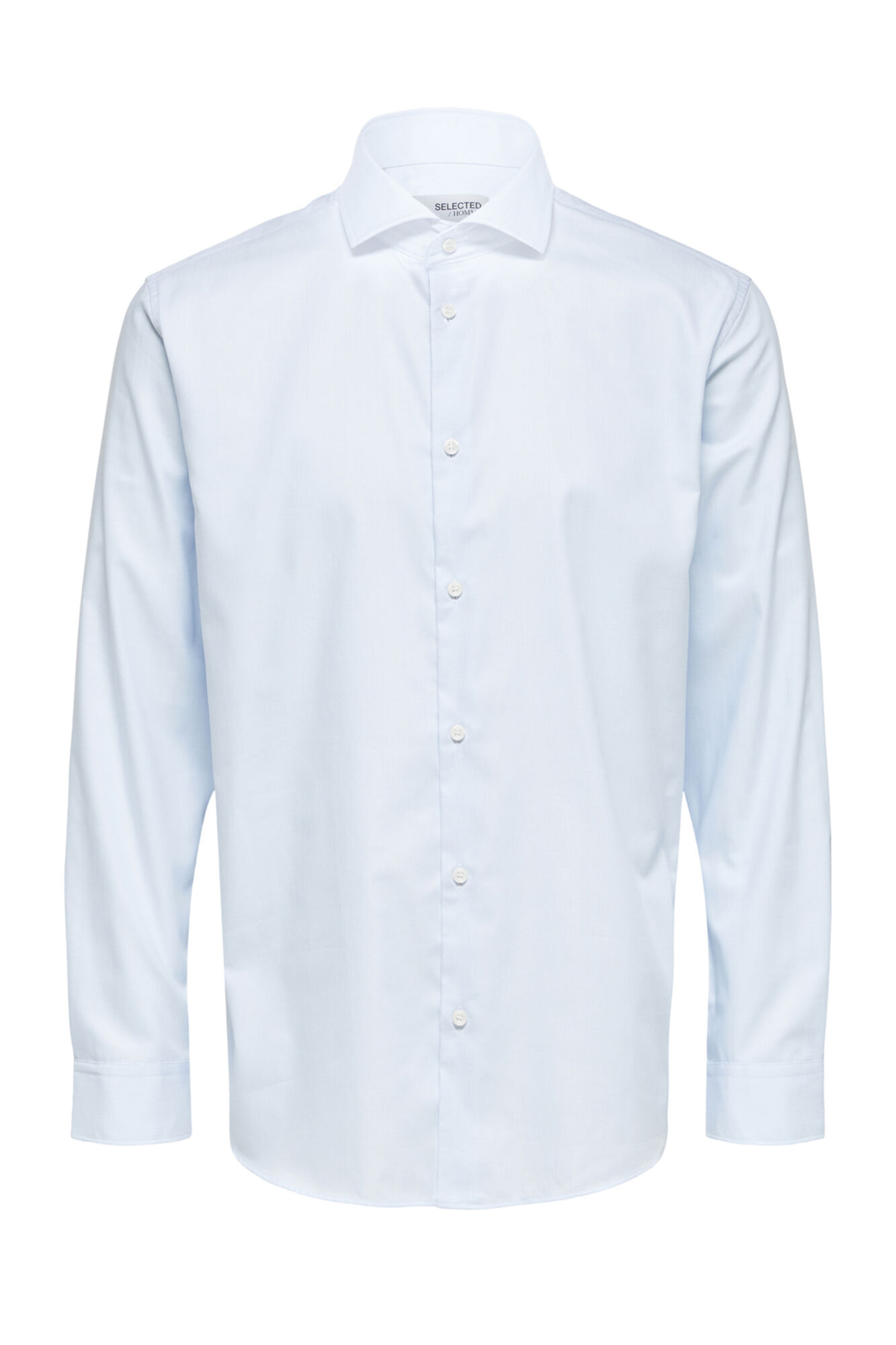 Selected Camisa de manga larga de vestir 100% algod&oacute;n Azul