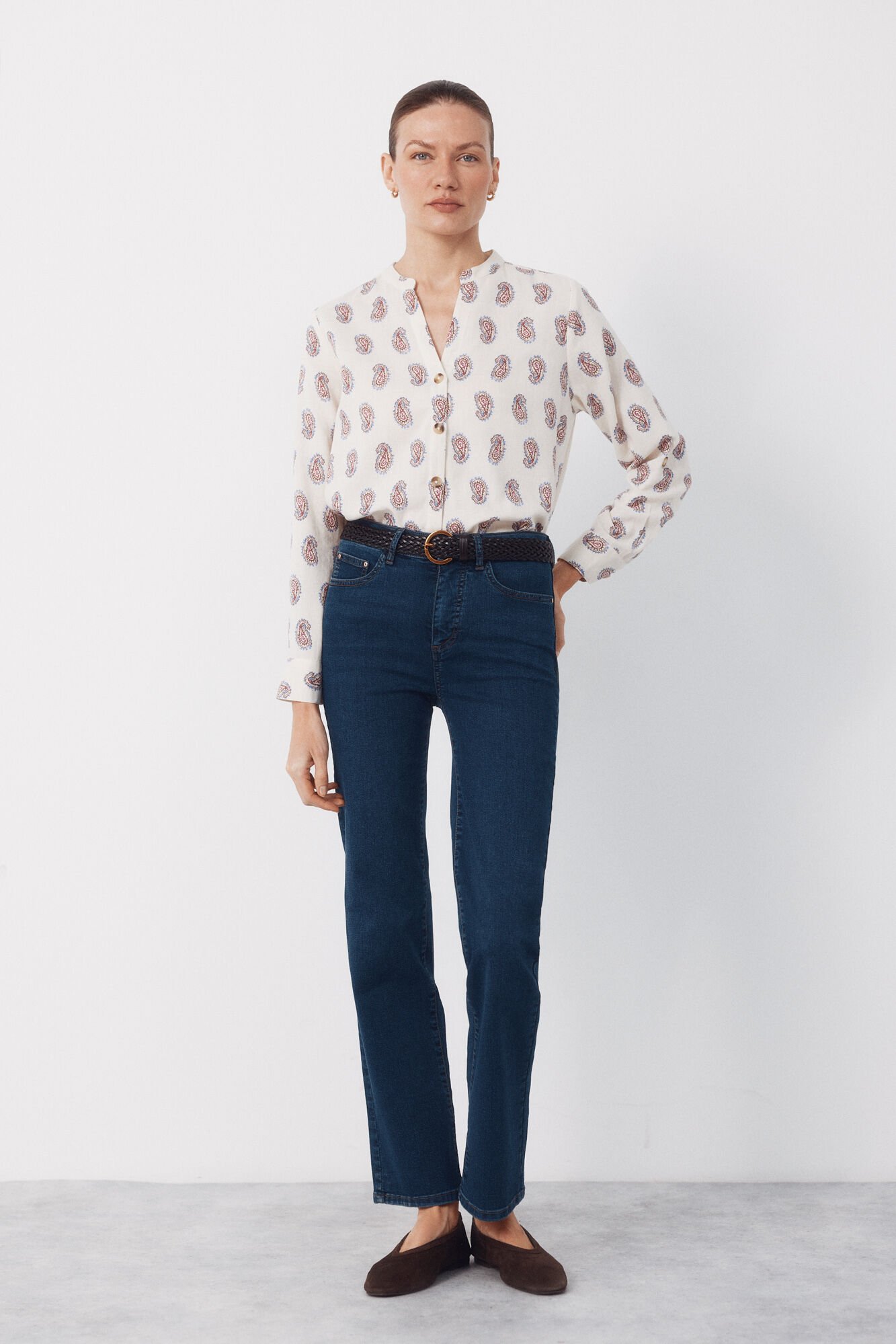 Cortefiel Mandarin collar shirt