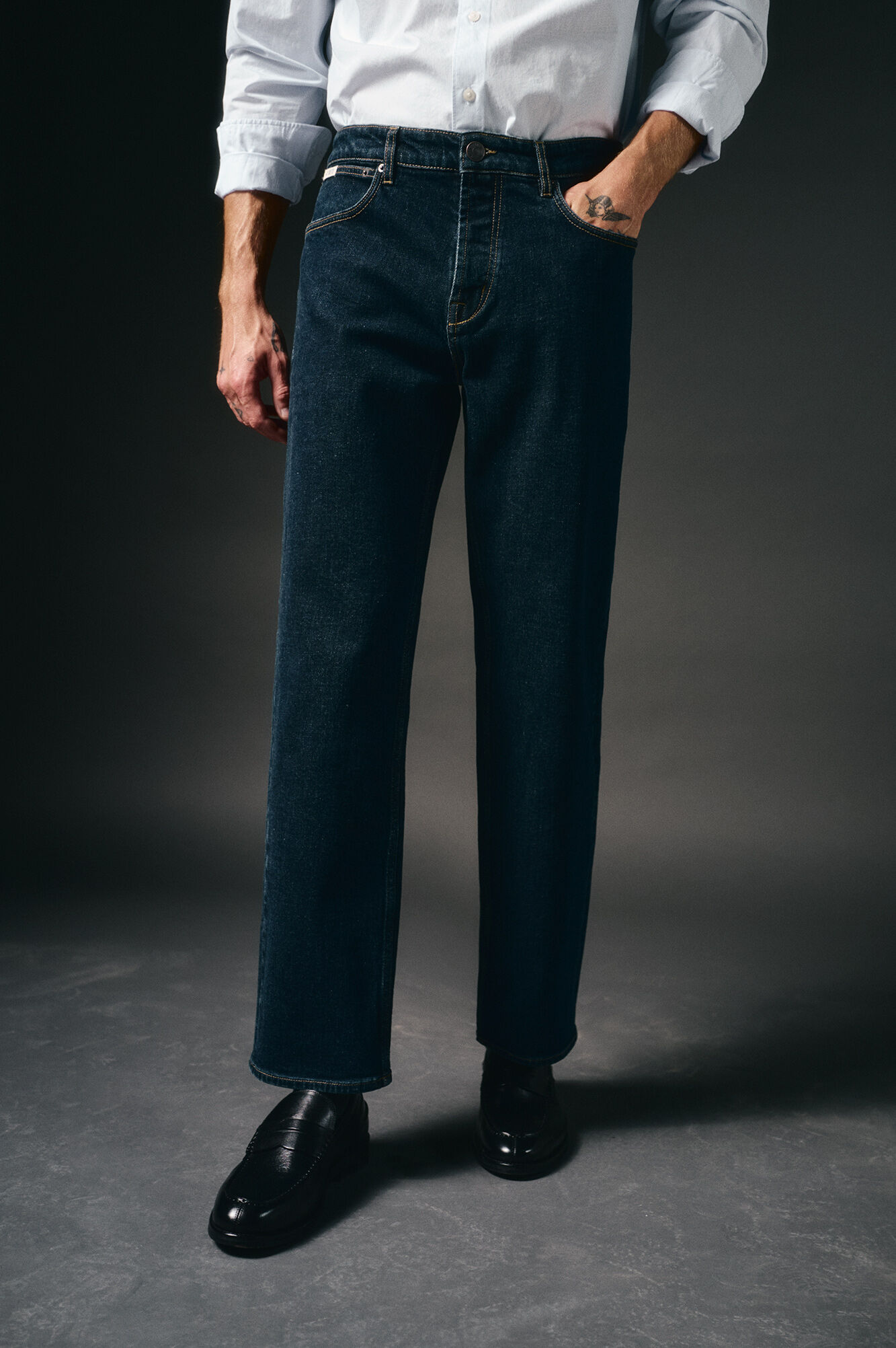 OOTO Straight fit jeans Navy
