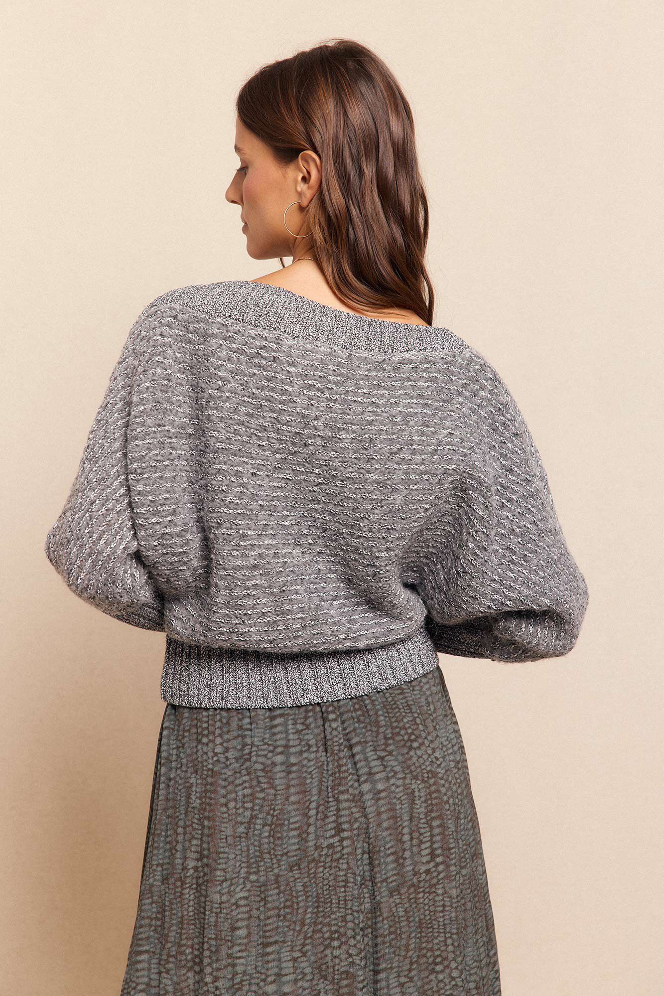 Slowlove Jersey asim&eacute;trico Gris