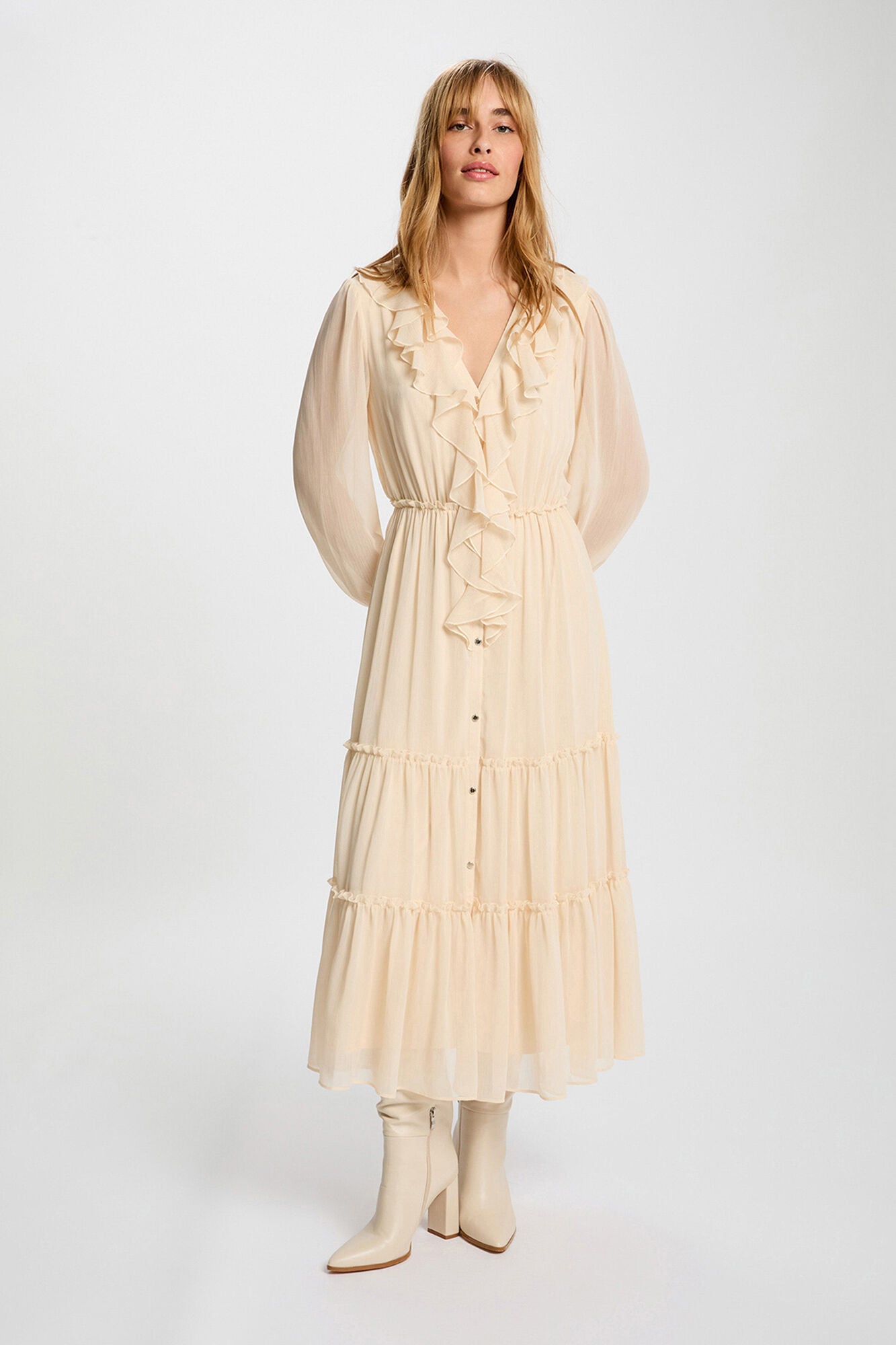 Morgan Vestido comprido fluido