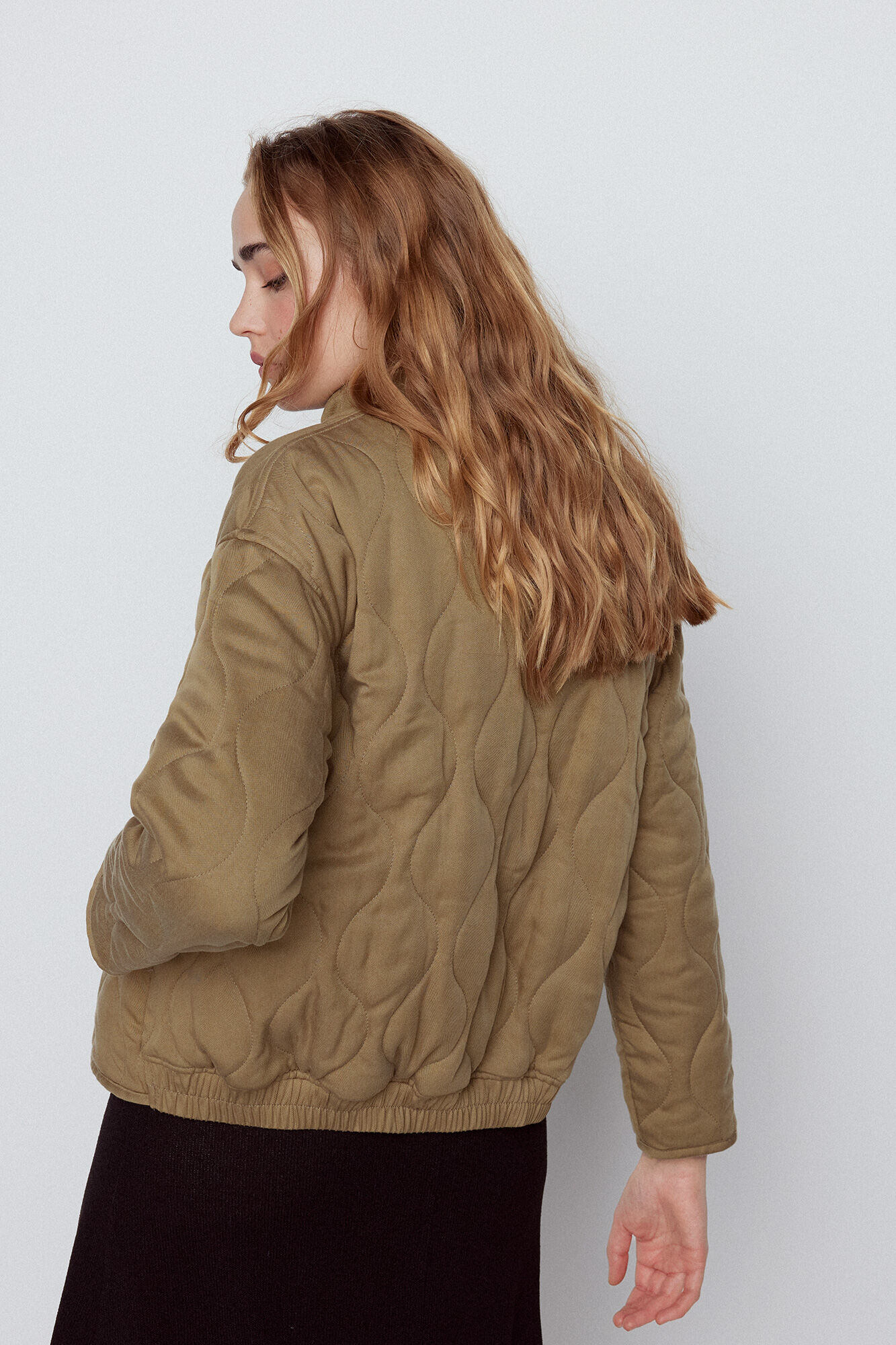 Slowlove Cazadora acolchada Kaki