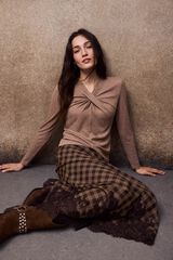 Slowlove Top estructura Beige