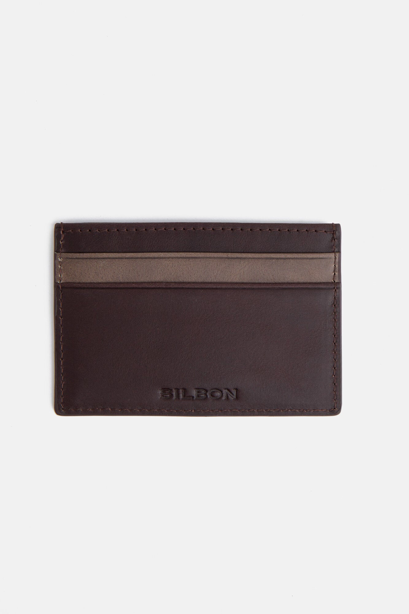 Silbon Leather card holder Multicolour