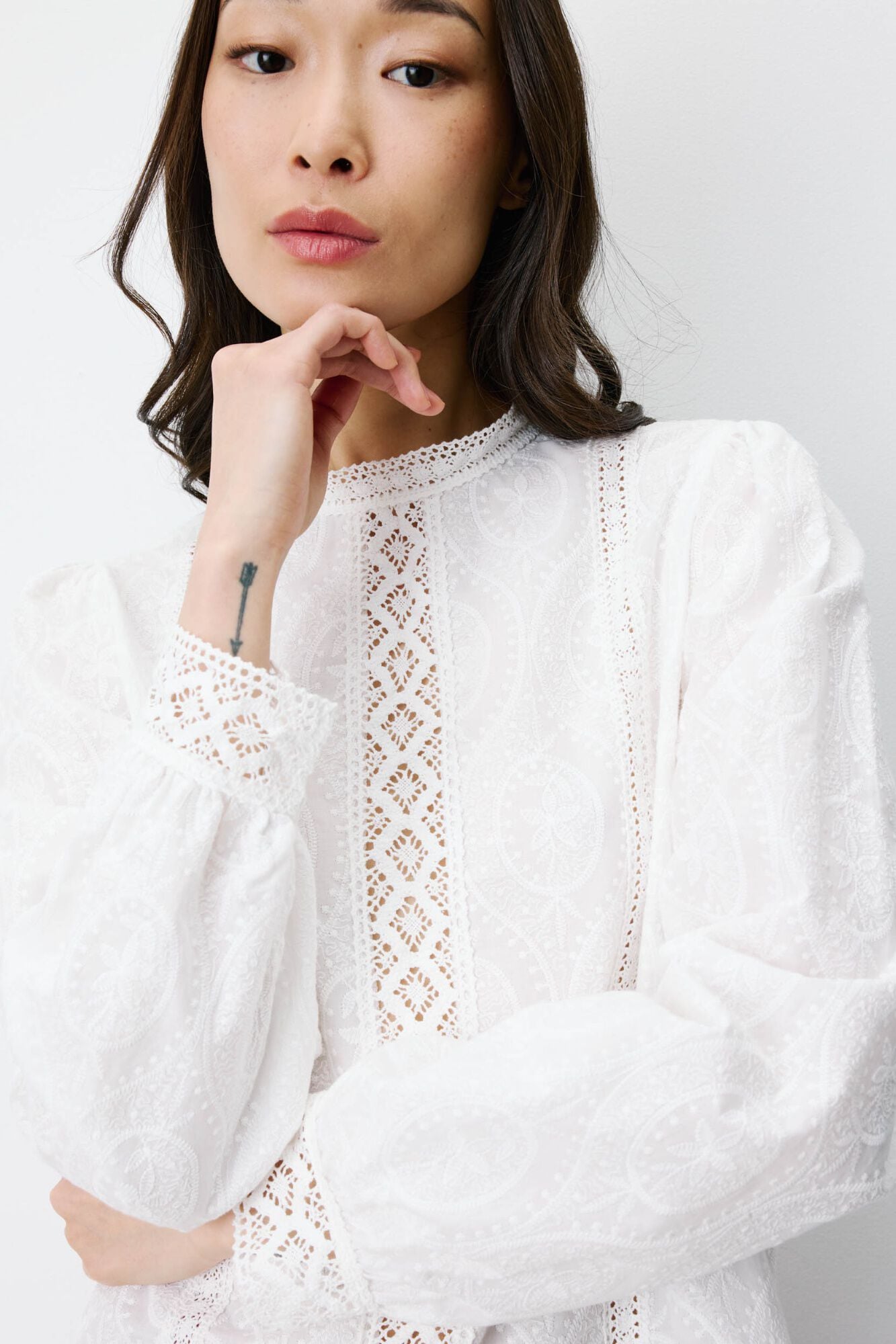 Grace & Mila Blusa de corte reto Abigail Branco