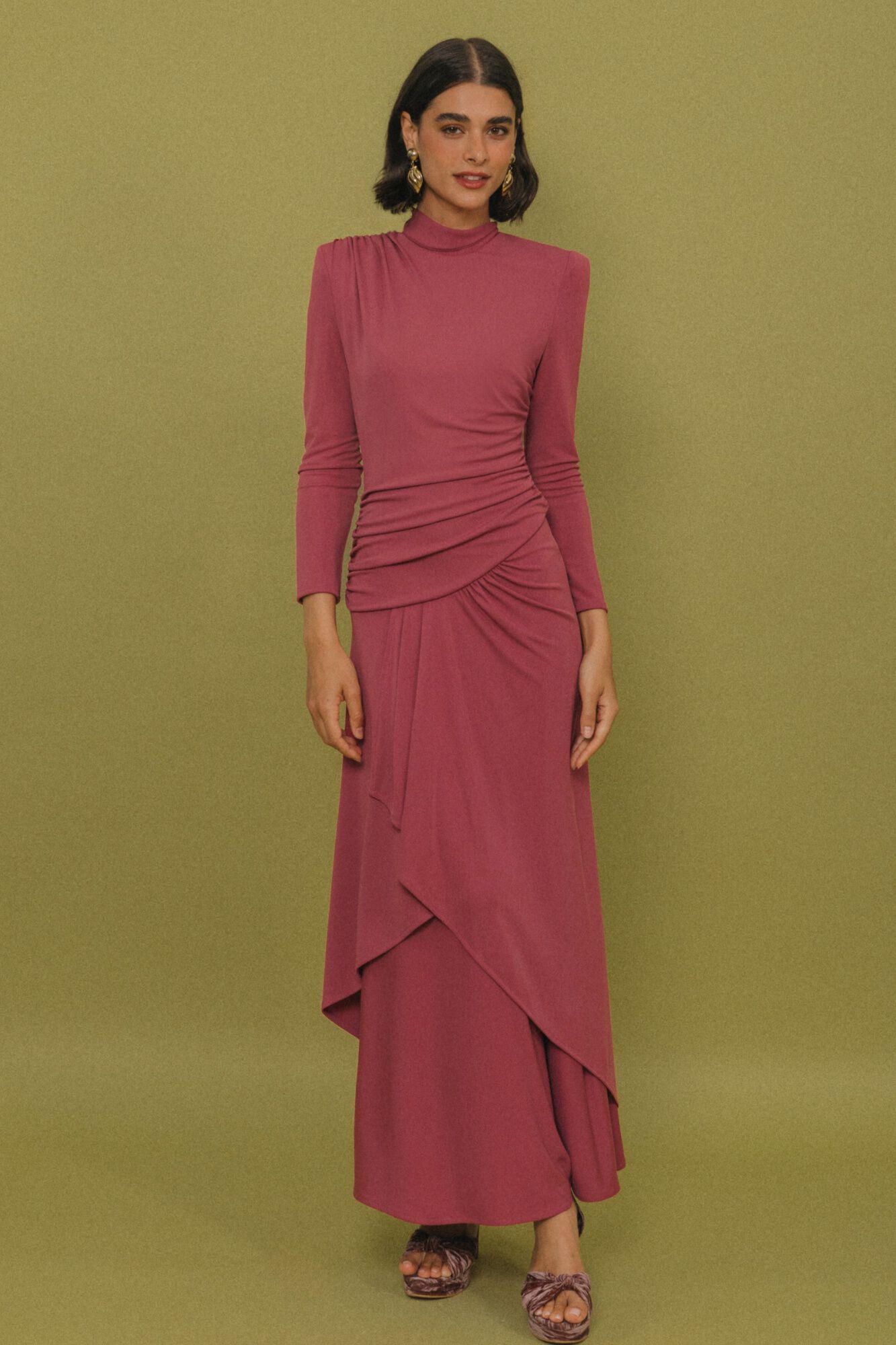 Cherubina Vestido midi Raven