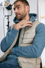 Cortefiel Ultra-light quilted gilet Beige