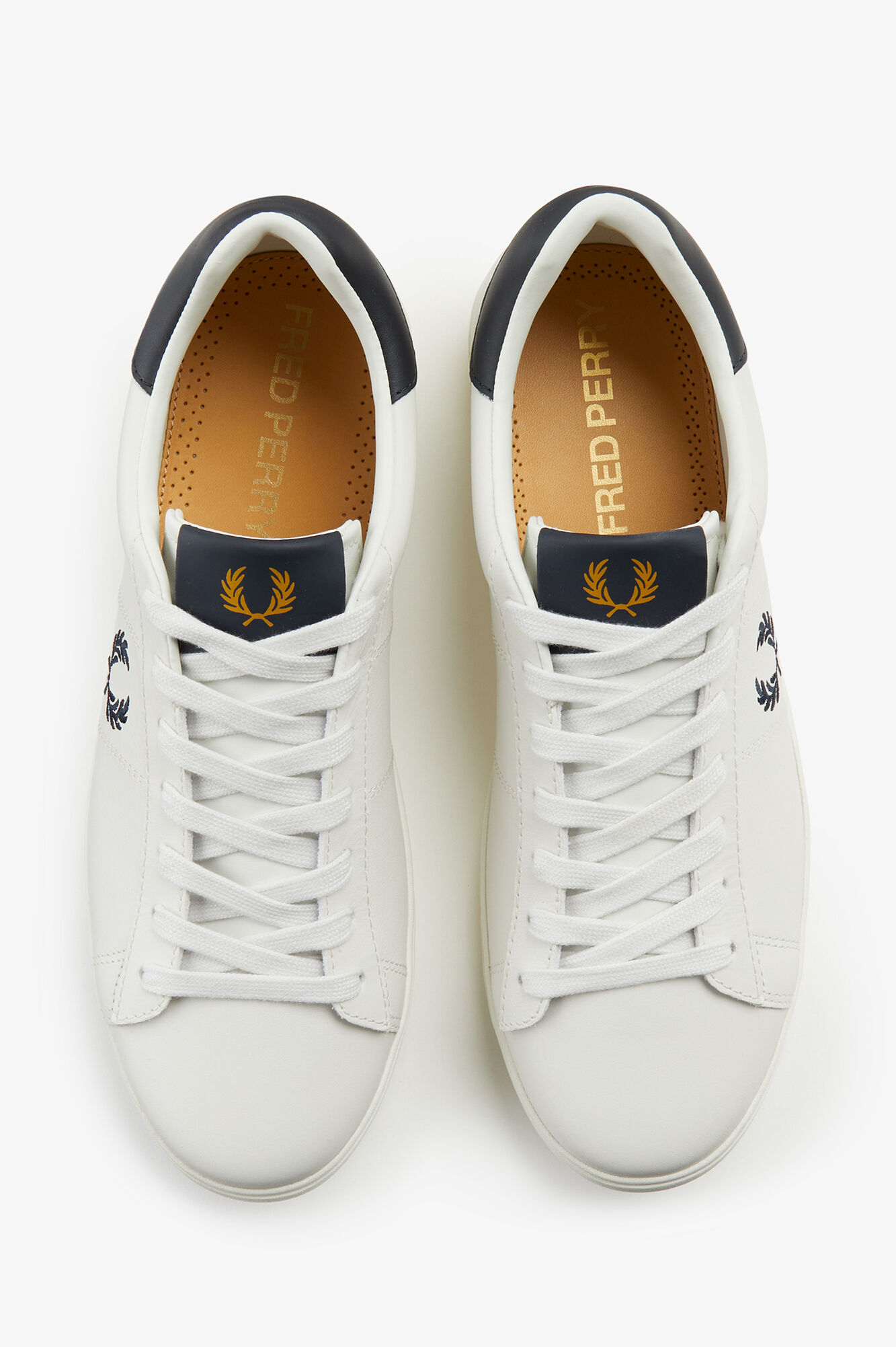 Fred Perry Chinelos de quarto Spencer em couro