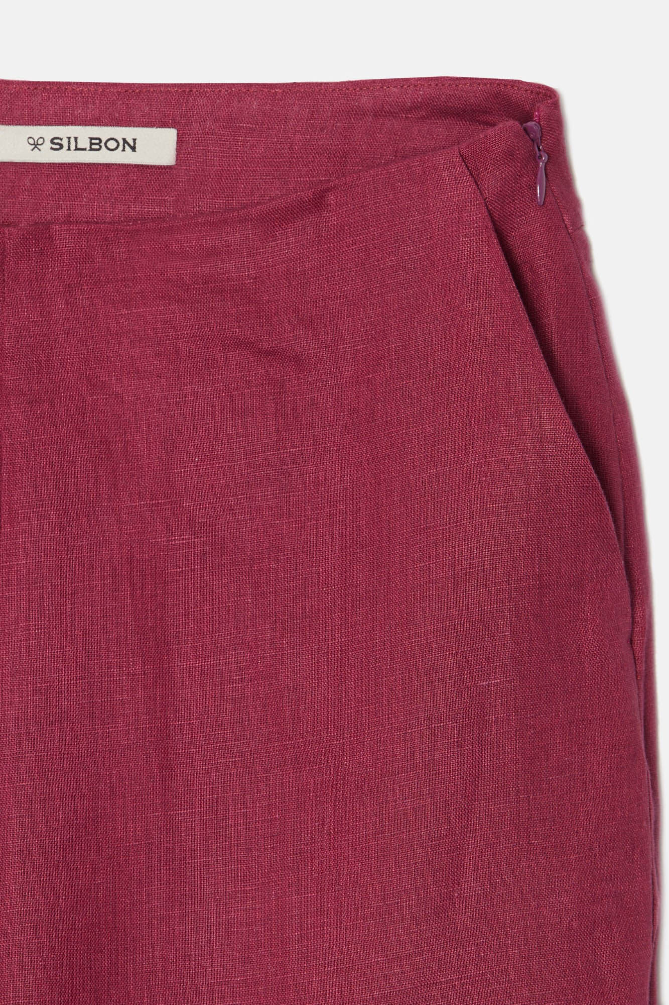Silbon Pantal&oacute;n lino Vino