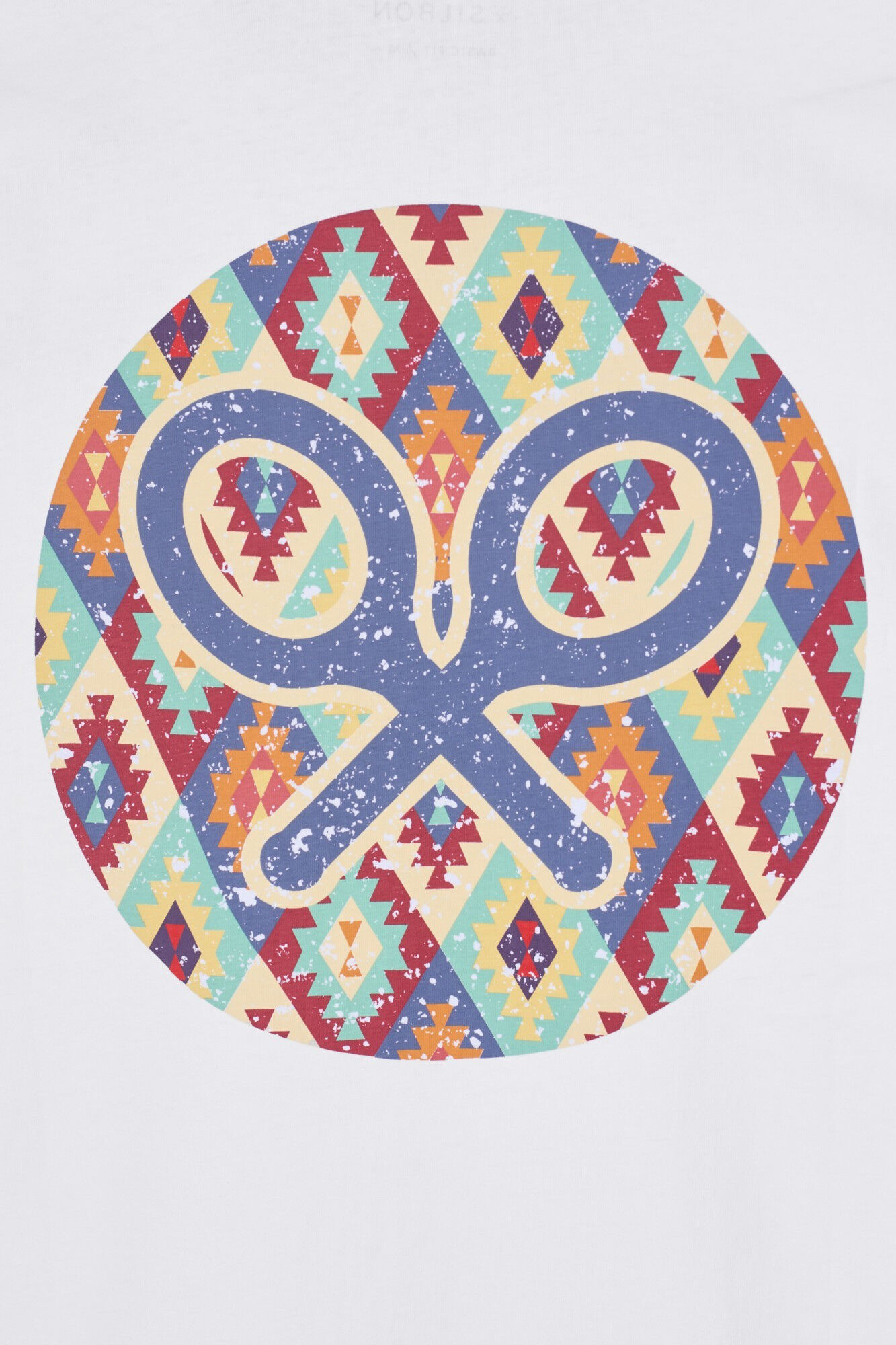 Silbon T-shirt c&iacute;rculo &eacute;tnico Branco