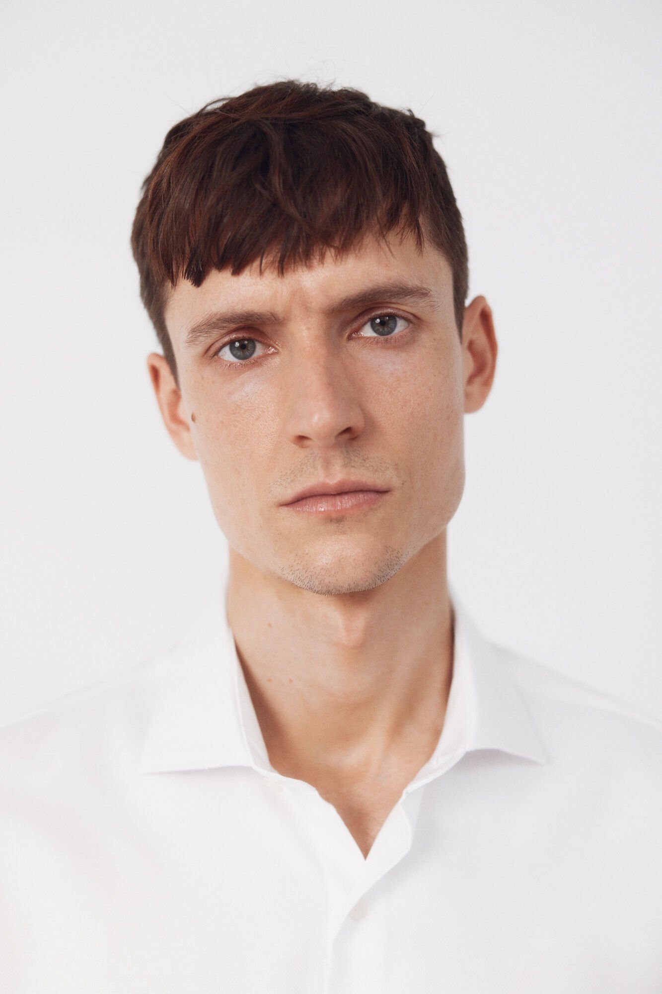 Cortefiel Plain easy-iron dress shirt White