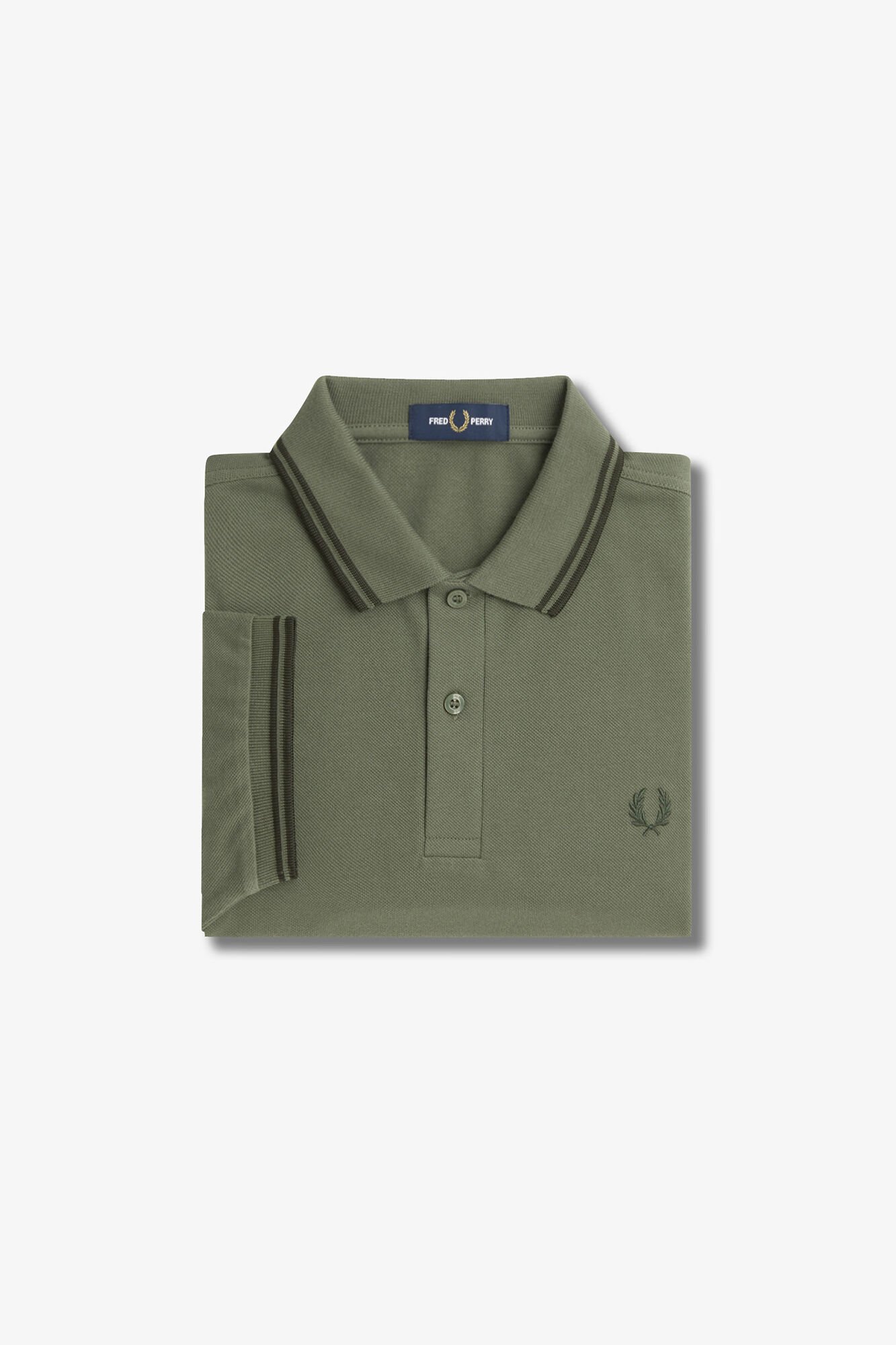 Fred Perry Camisa p&oacute;lo b&aacute;sica de manga curta Fred Perry Verde
