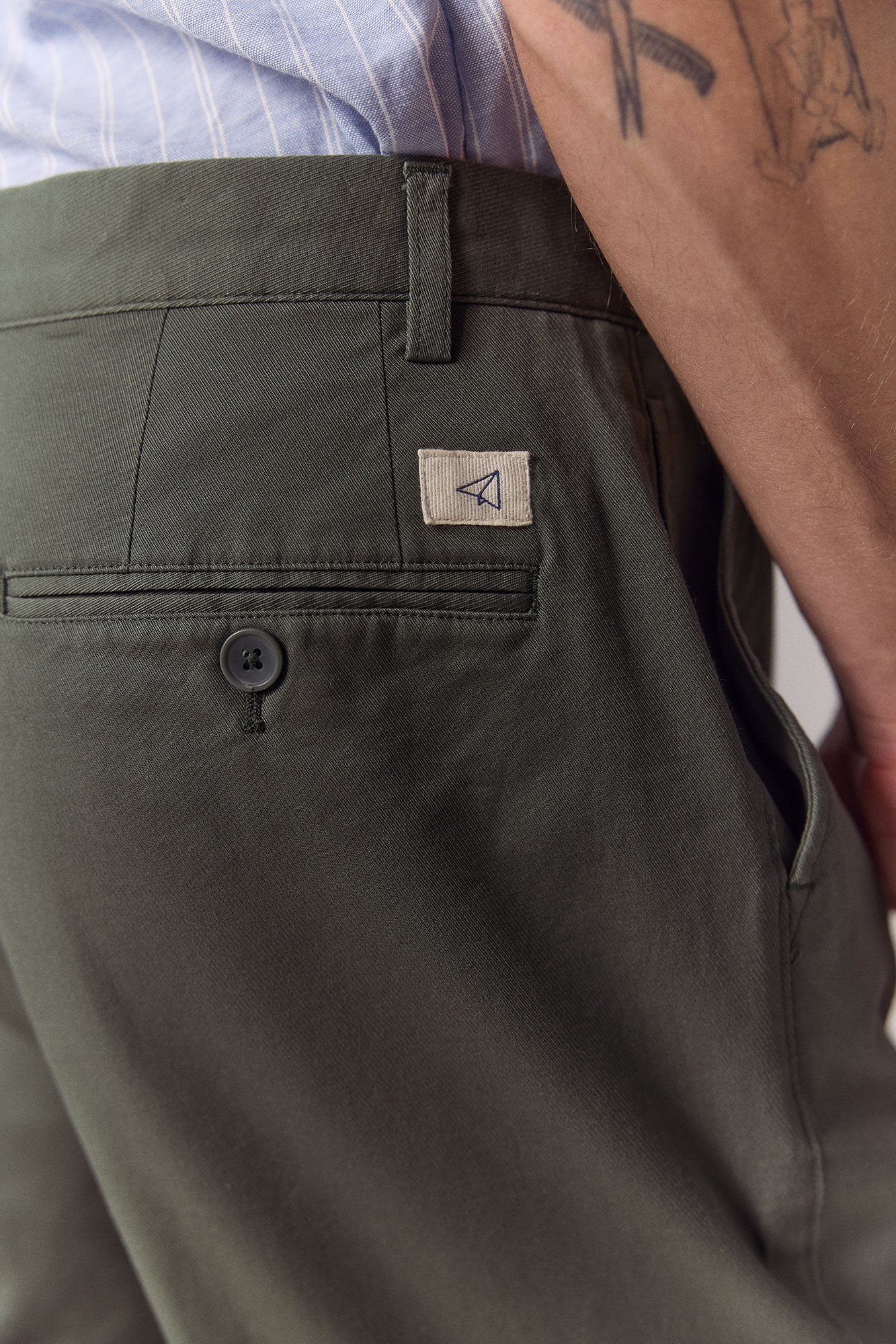 OOTO Cal&ccedil;a de fato coordenada em algod&atilde;o Verde