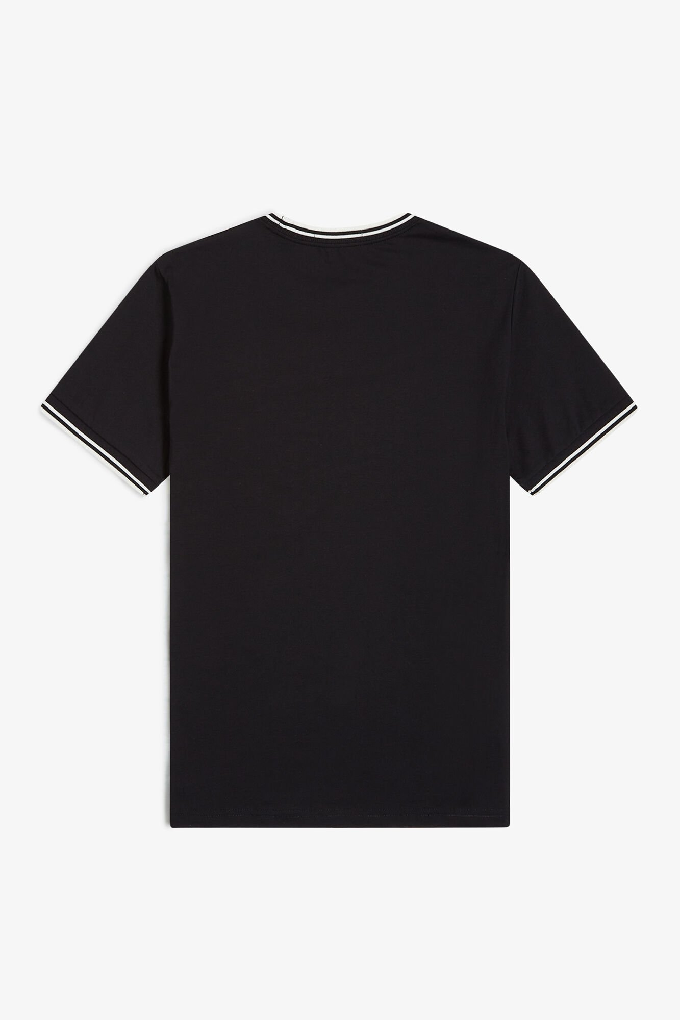 Fred Perry T-shirt masculina de manga curta  Preto