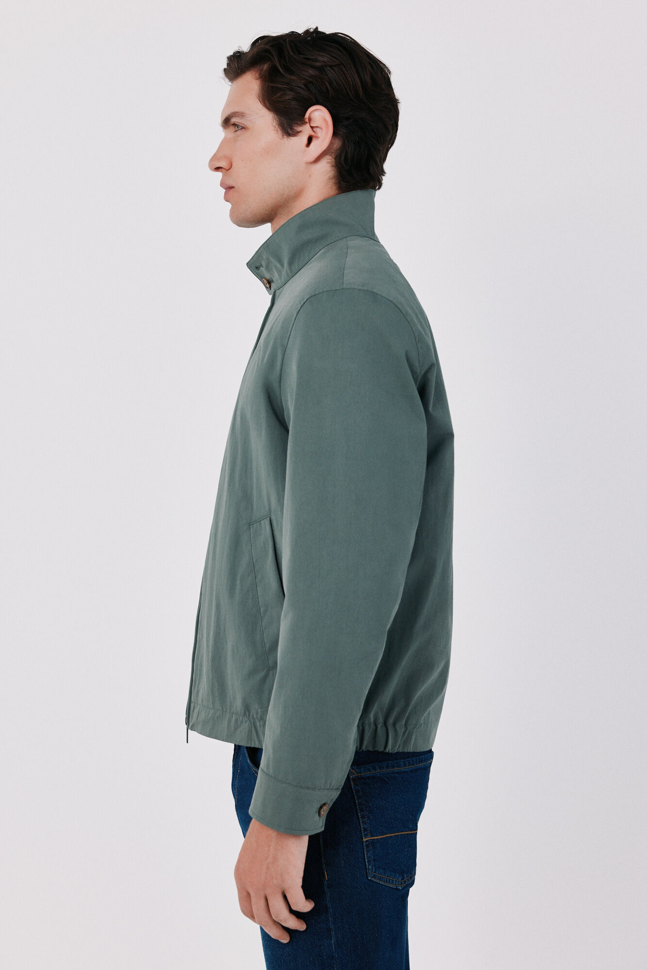 Cortefiel Cotton jacket Kaki