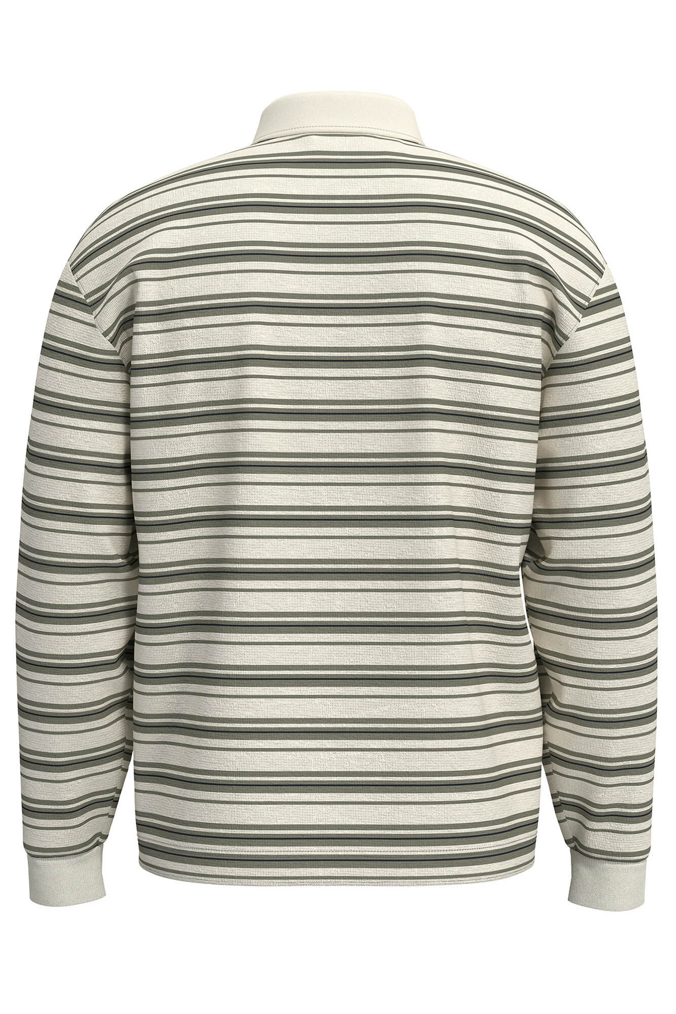 Selected Polo estilo rugby 100% algod&oacute;n org&aacute;nico. Beige