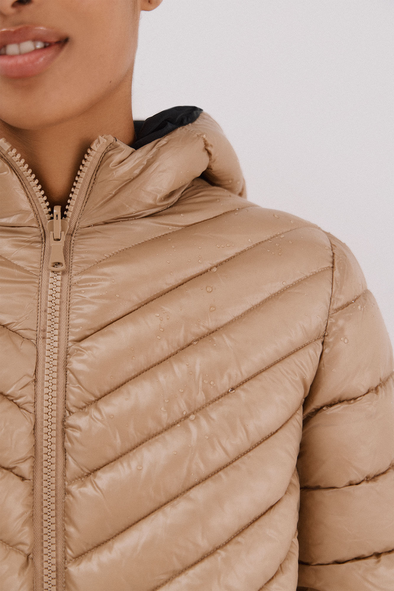 Cortefiel Reversible thermolite&reg; anorak Beige