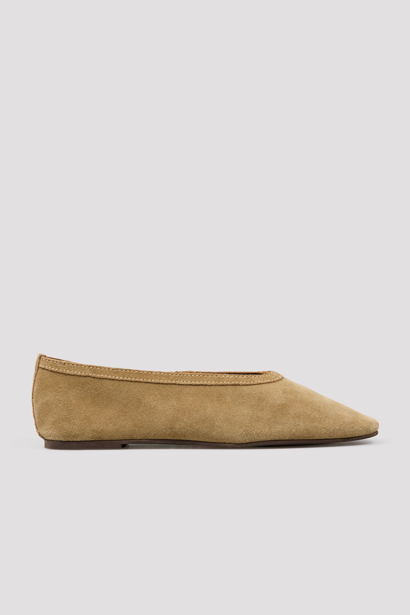 Cortefiel Suede leather ballet flats