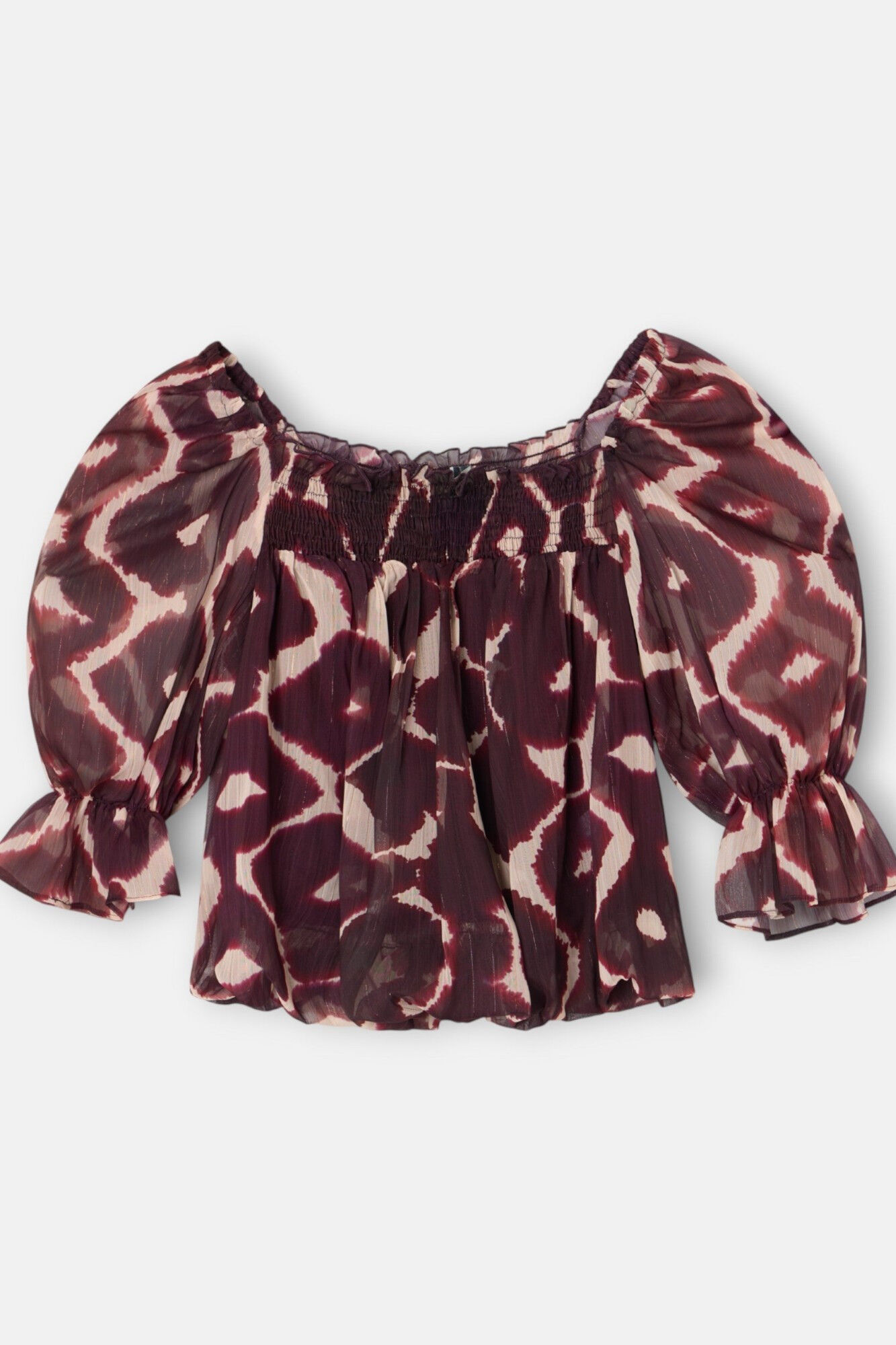 Silbon Blusa fruncida estampado