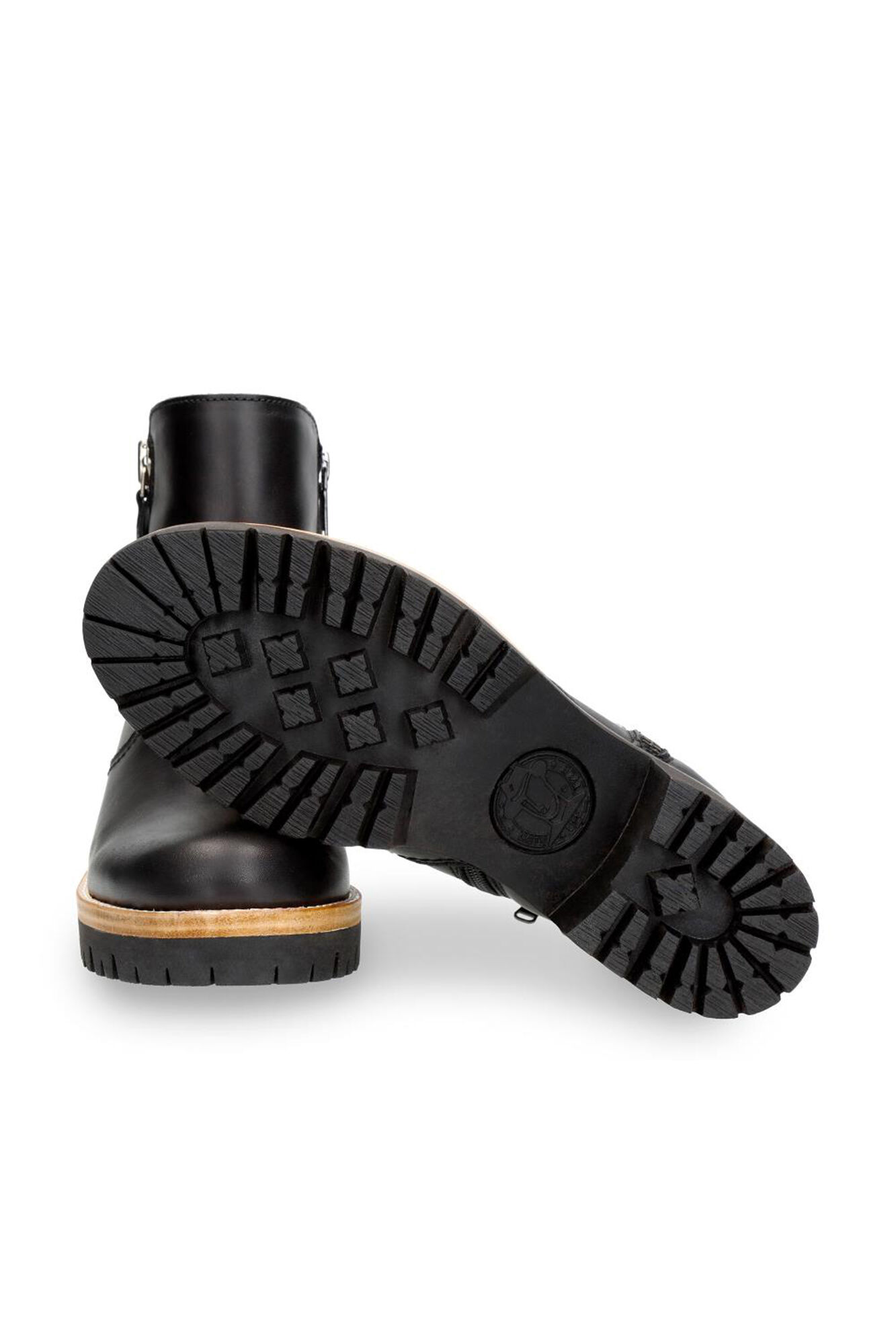 Panama Jack Leather boots with leather lining Black