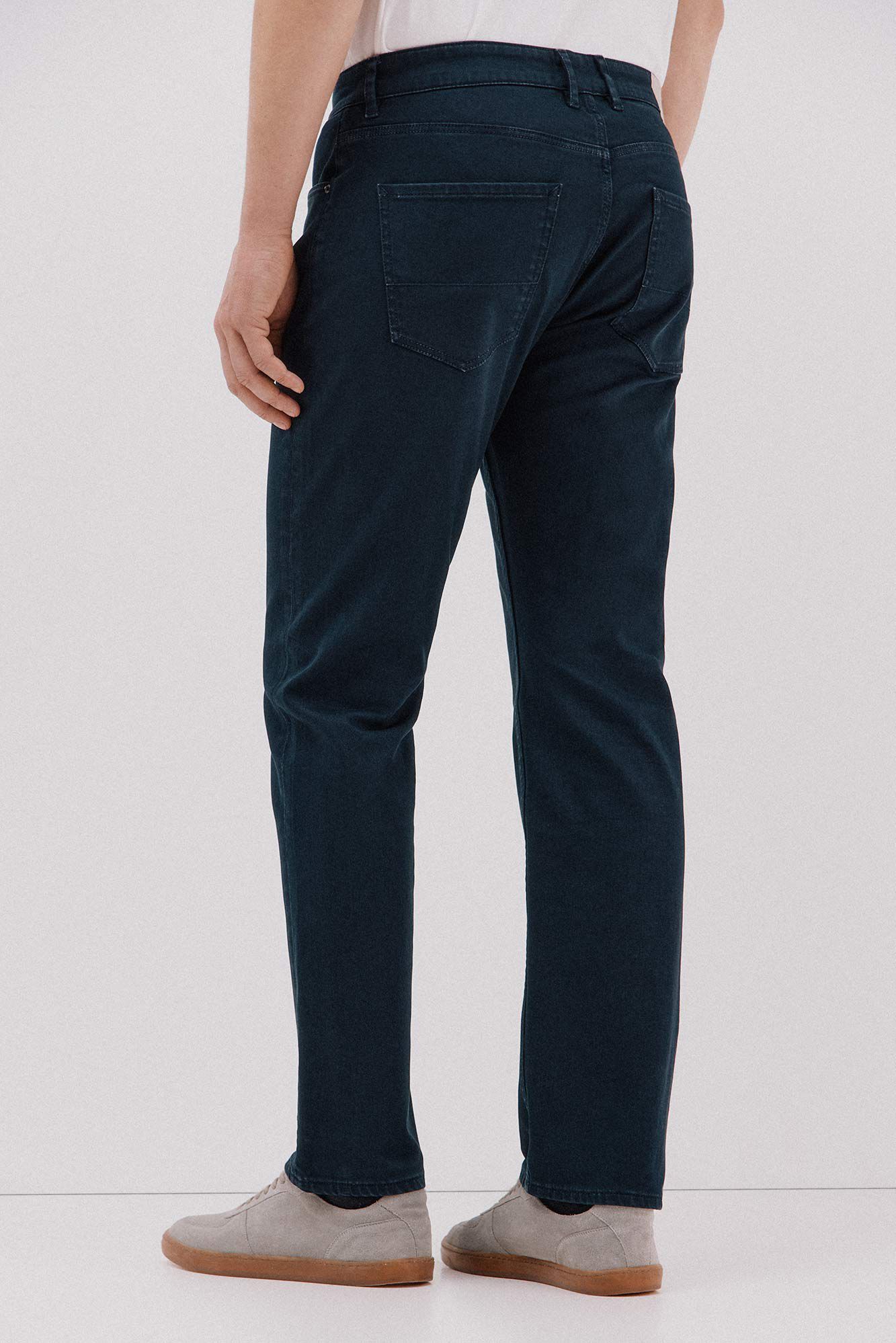 Cortefiel Pantal&oacute;n 5 bolsillos color regular fit Azul marino