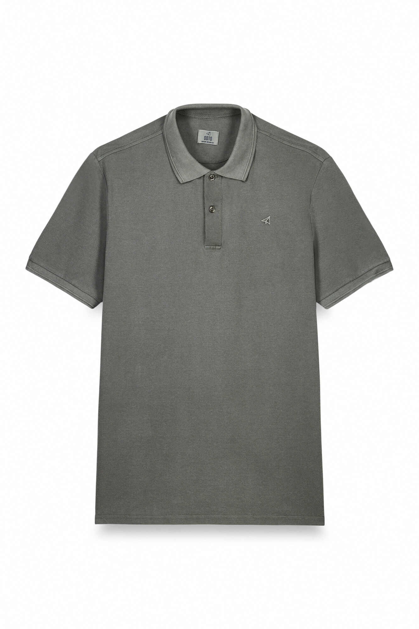 OOTO Polo piqu&eacute; lavado bordado avi&oacute;n Kaki