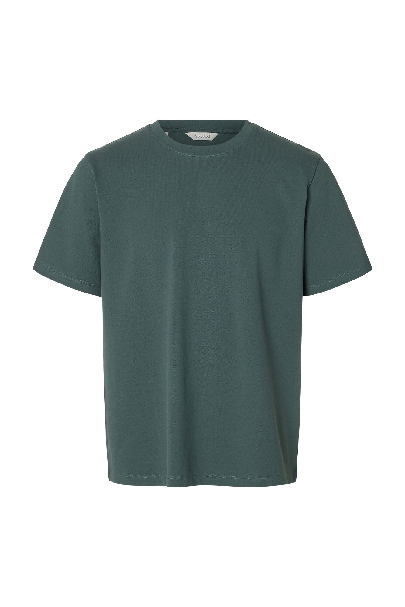 Selected Basic short sleeve T-shirt Dark green