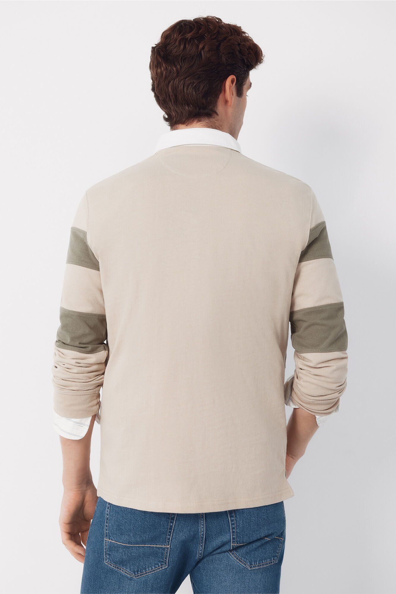 Cortefiel Polo rugby  Tostado