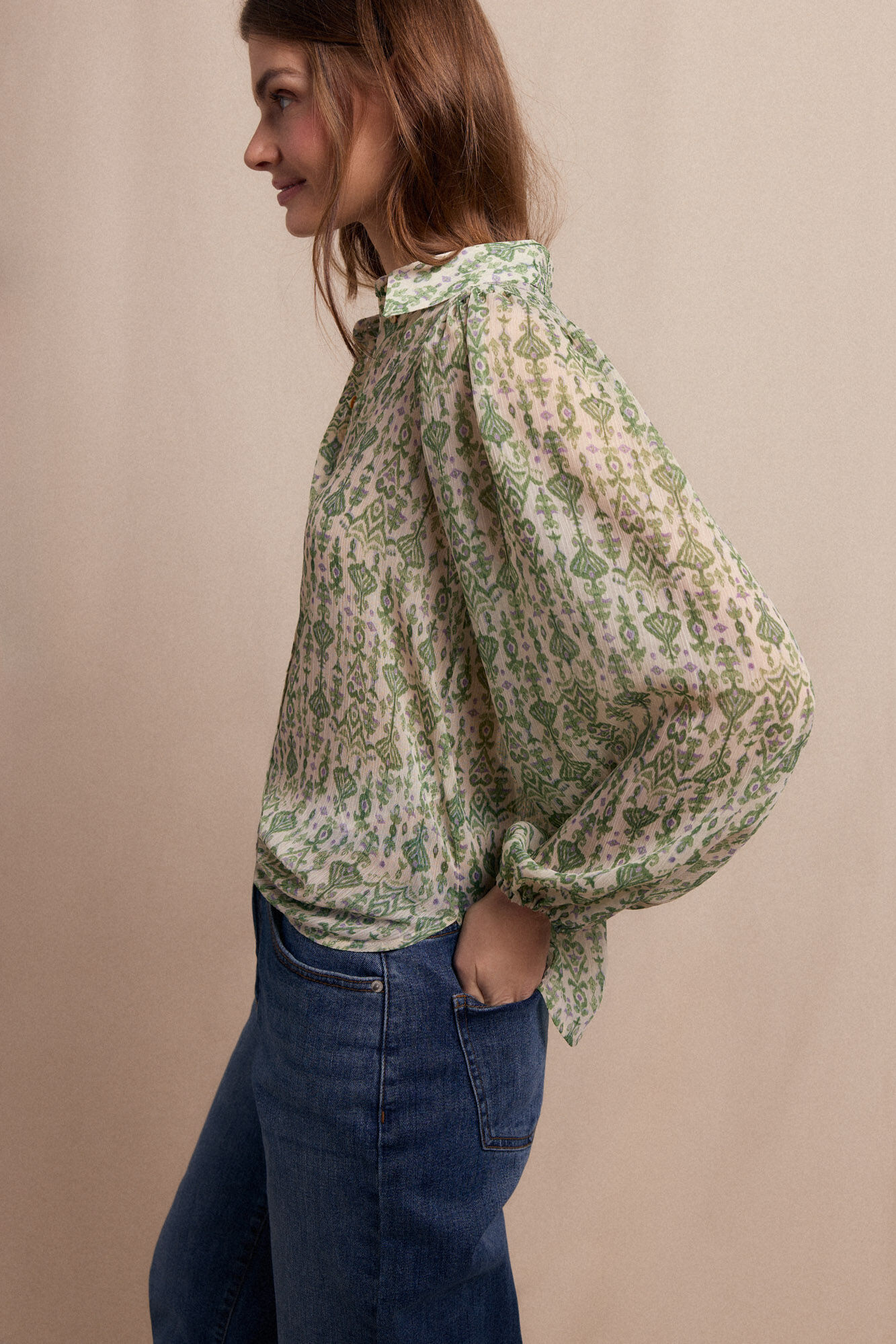 Slowlove Camisa estampada Impress&atilde;o