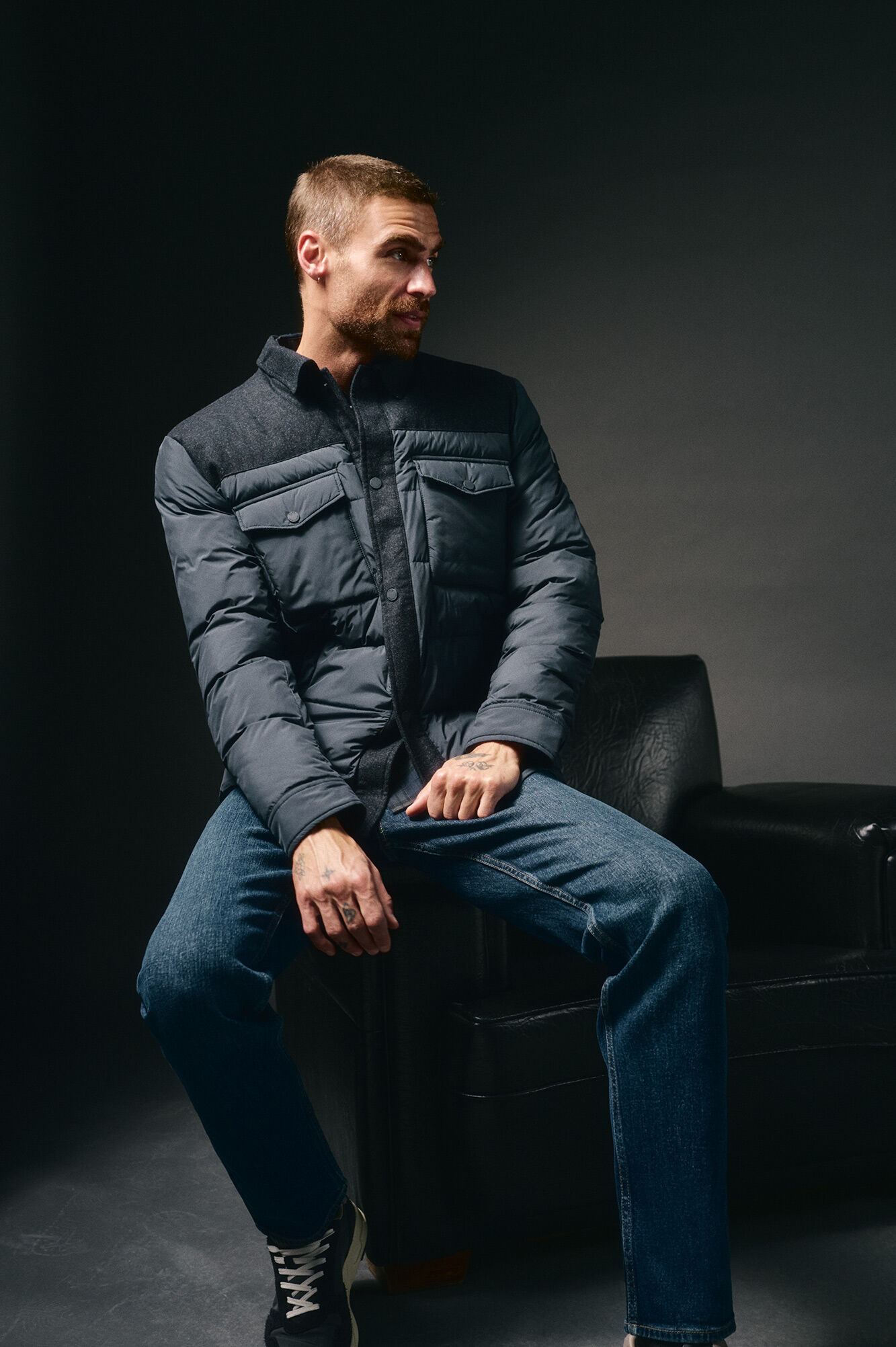 OOTO Chaqueta acolchada con bolsillos