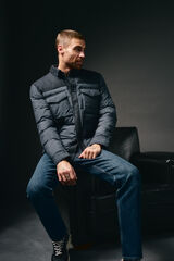 OOTO Sobrecamisa acolchoada com bolsos Azul