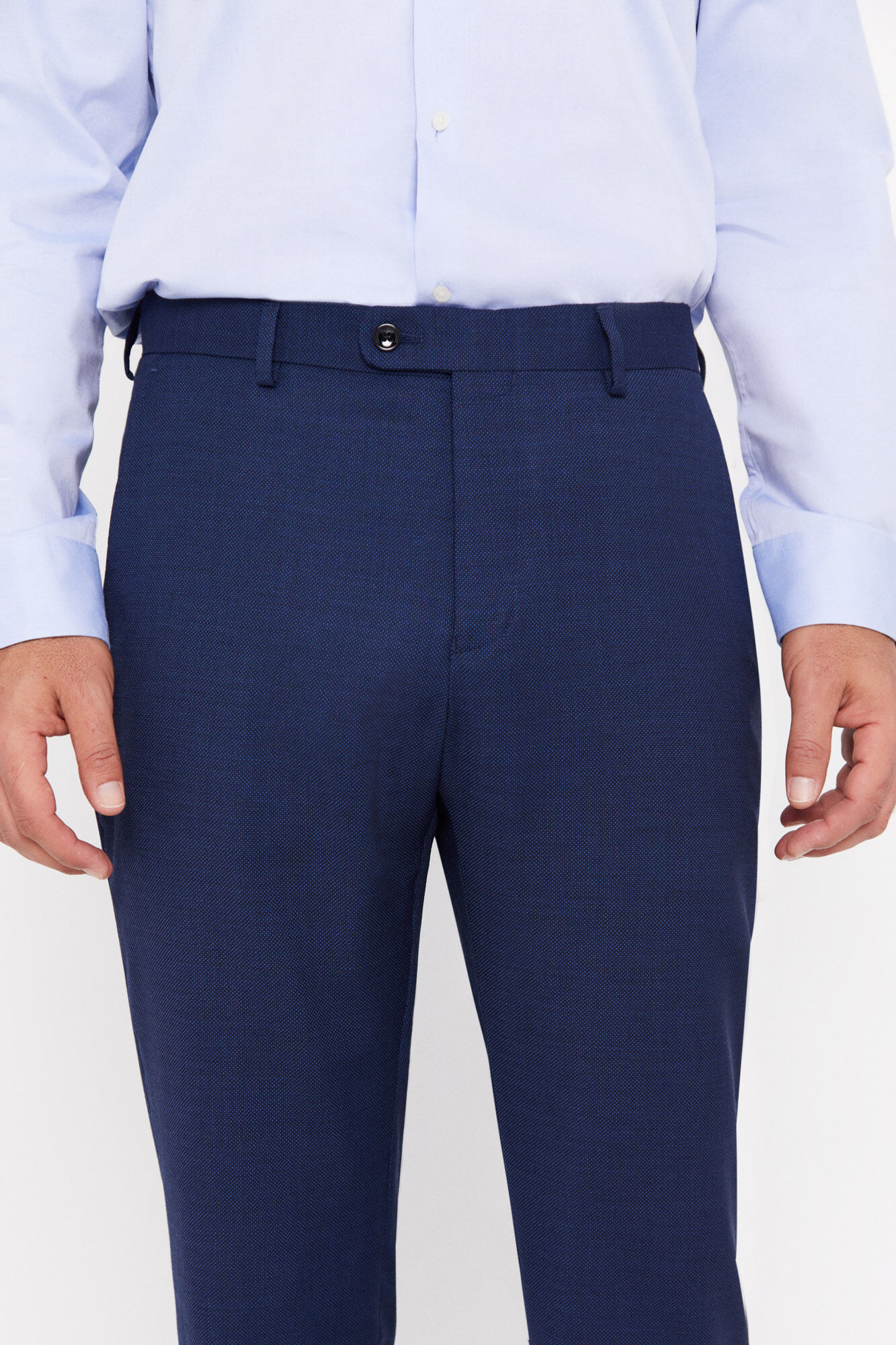 Cortefiel Birdseye COOLMAX&reg; trousers Blue