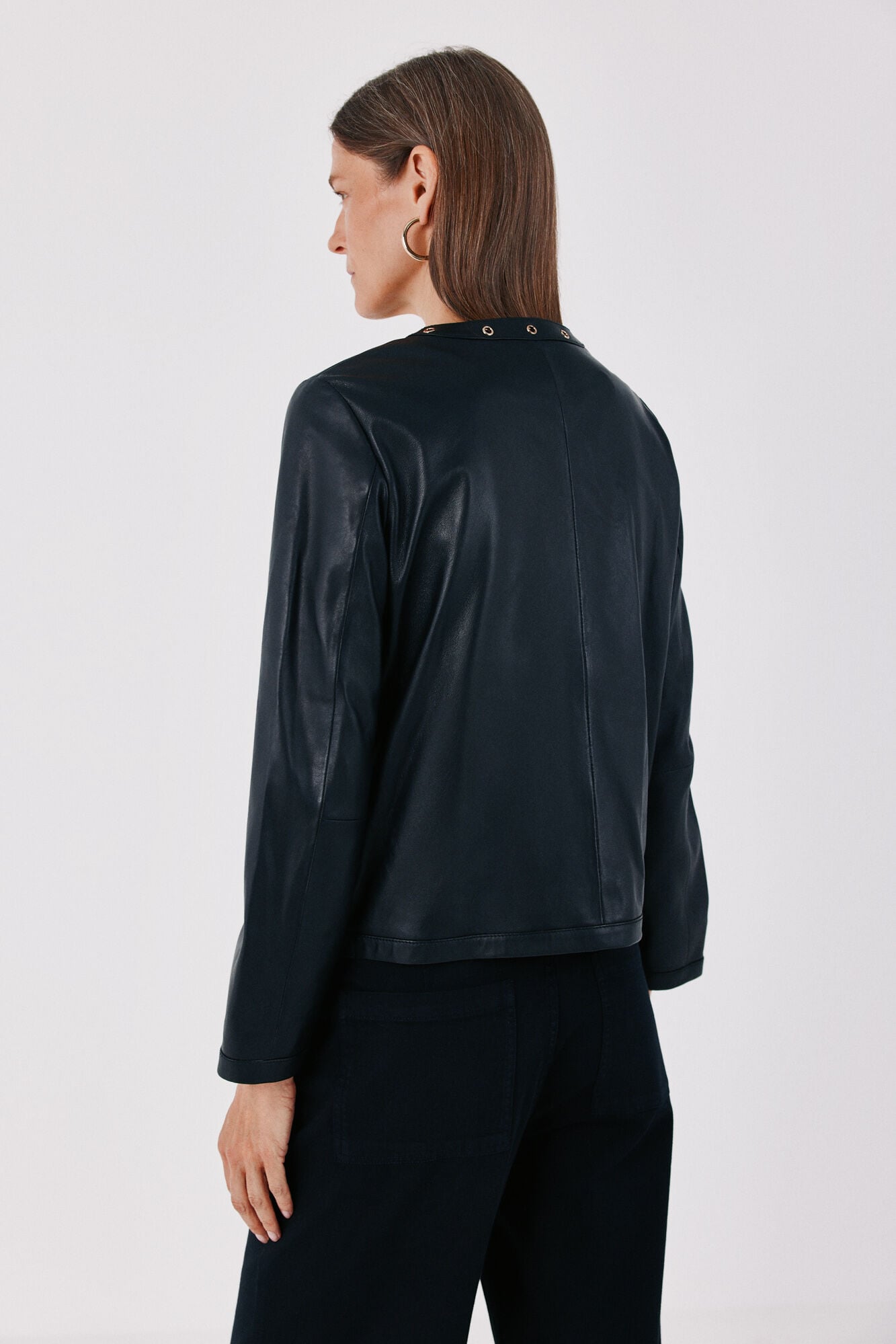 Cortefiel Studded jacket Black