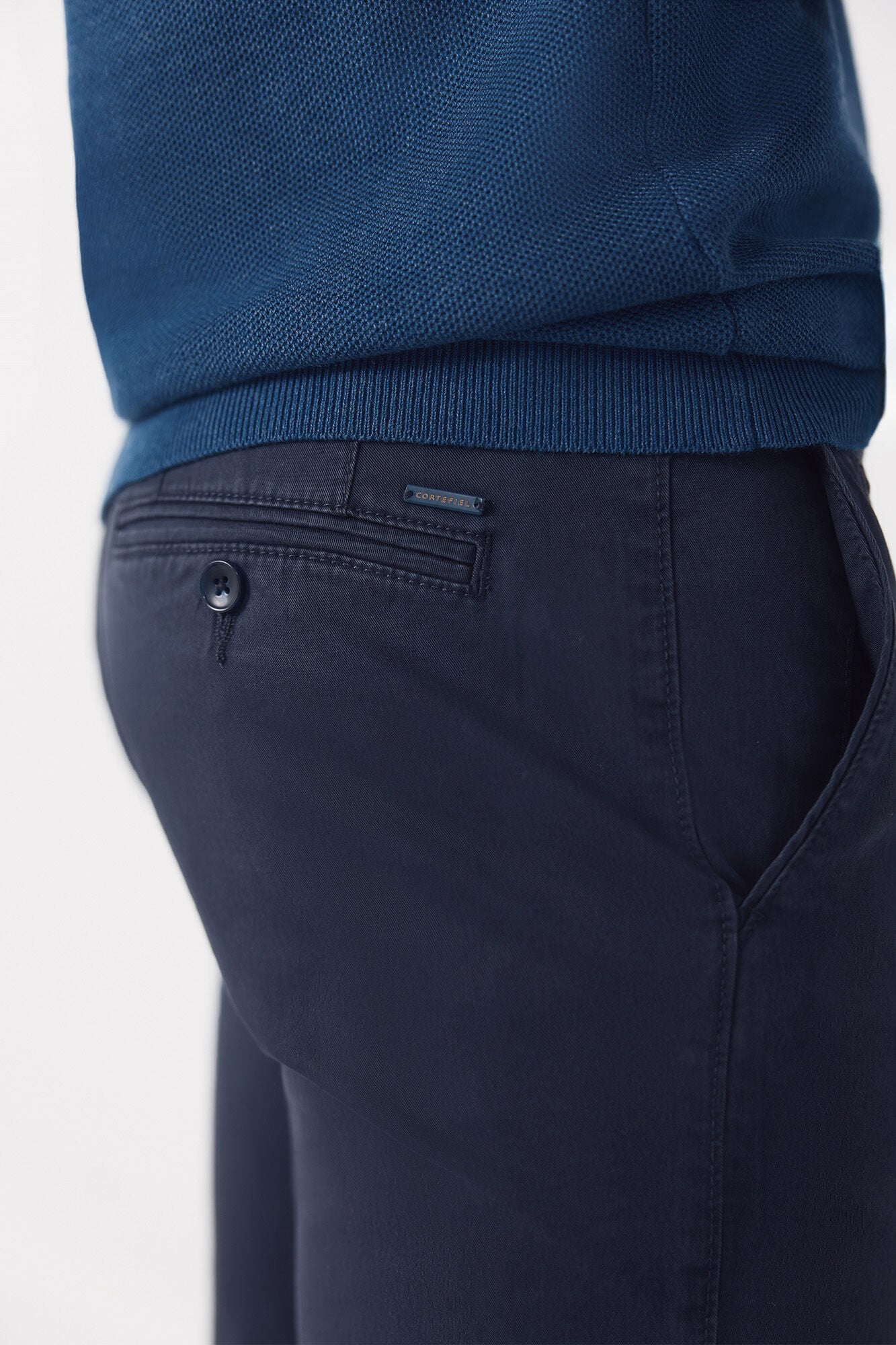 Cortefiel Slim fit chinos Navy
